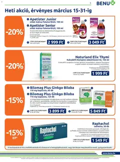 BENU Gyógyszertárak akciós újság - amely érvényes a következő dátumtól: 01.03.2026 | Oldal: 3