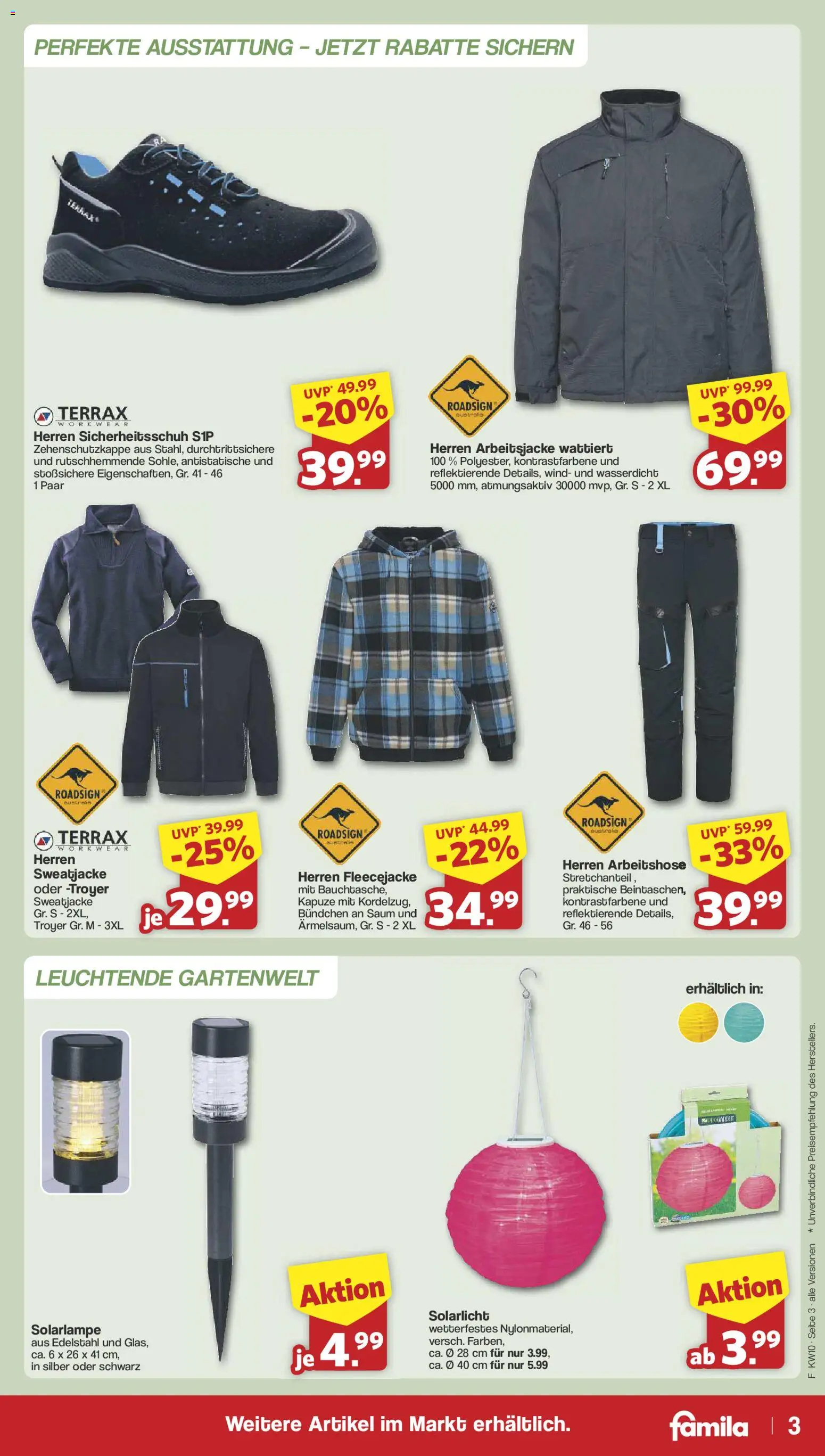 Famila Nordwest Garten-favoriten – gültig ab 02.03.2026 | Seite: 3 | Produkte: Sweatjacke