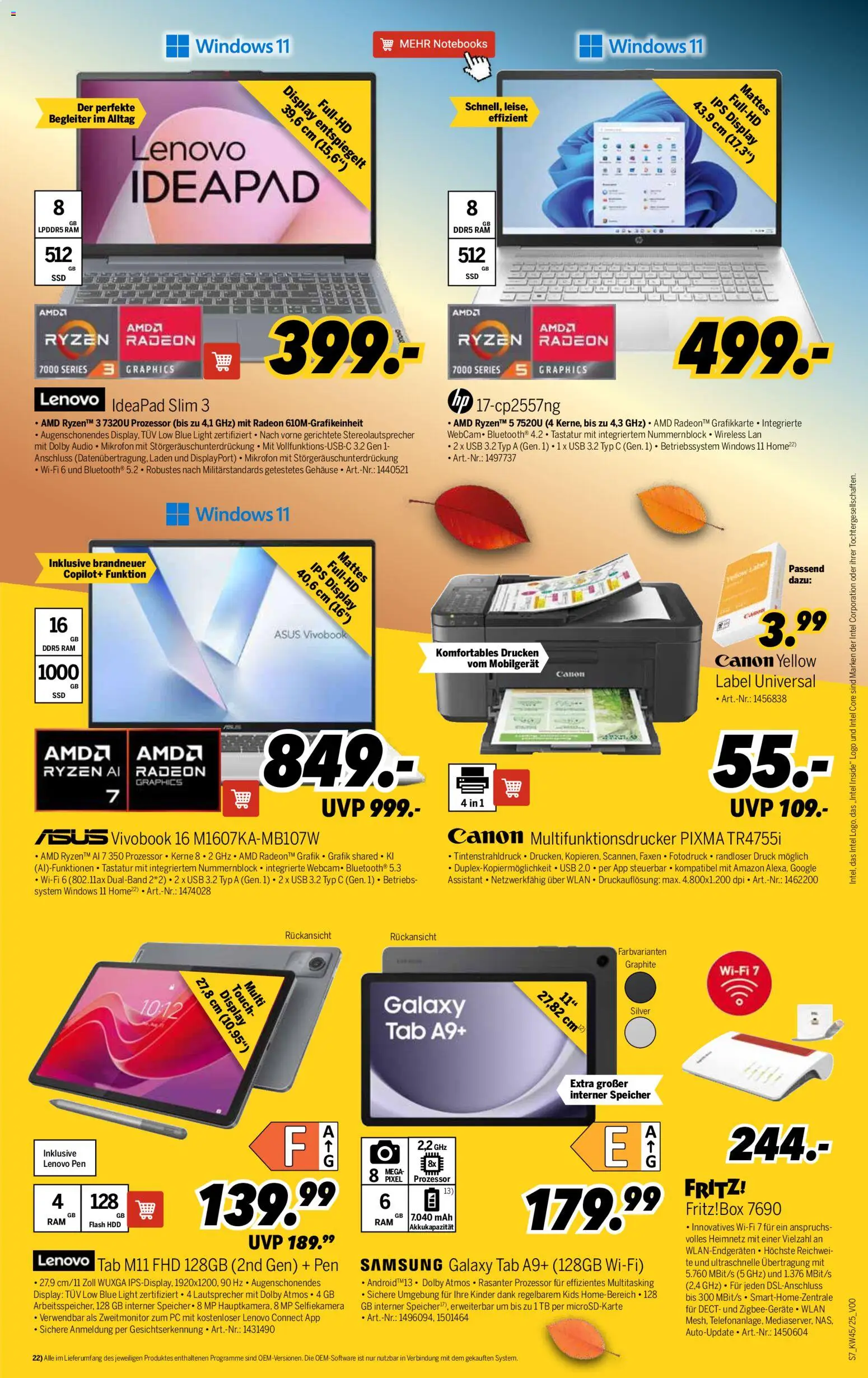 Medimax Prospekt 	 – gültig ab 31.10.2025 | Seite: 7 | Produkte: HP, USB, Samsung, Tastatur