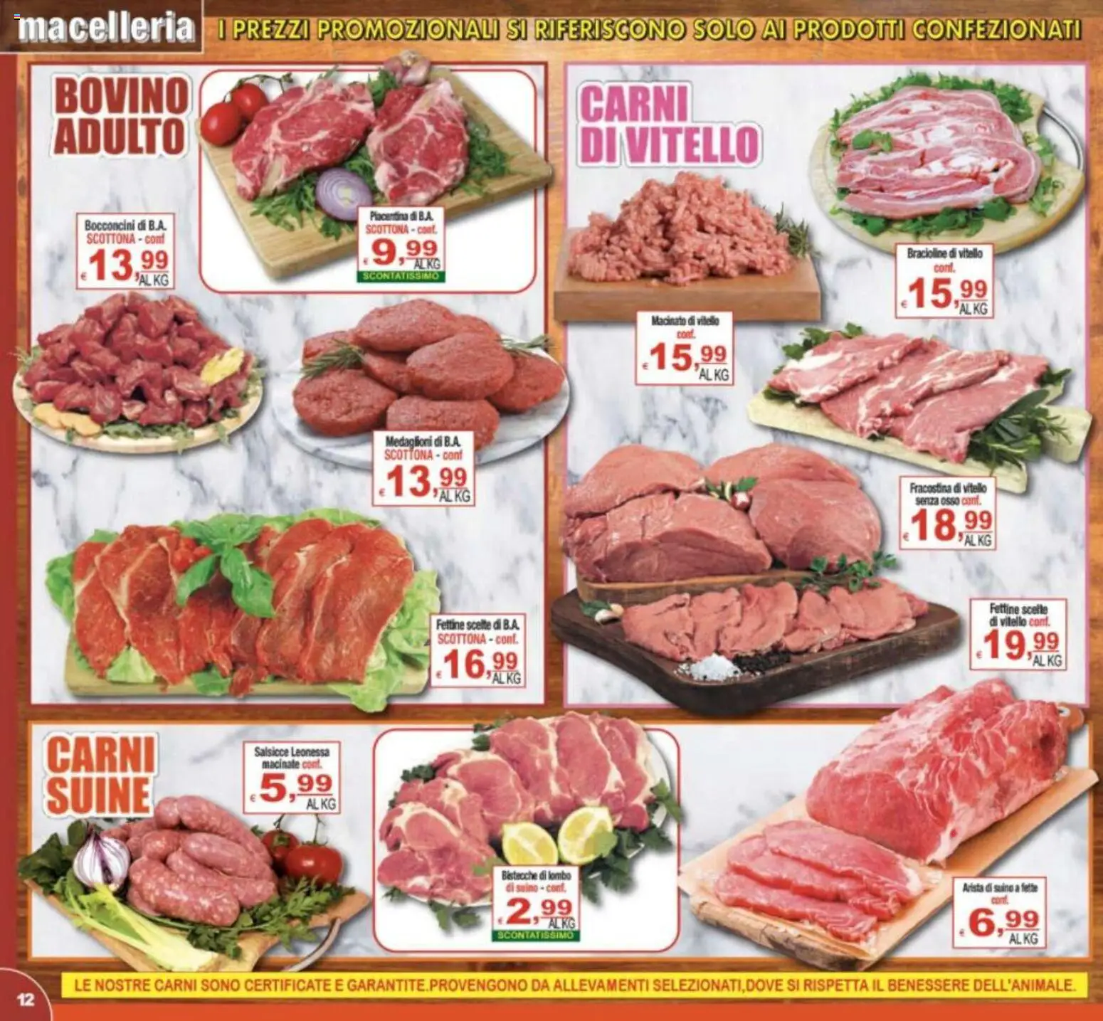 Volantino CTS del 06.03.2026 | Pagina: 12 | Prodotti: Bovino, Suino, Vitello, Macinato