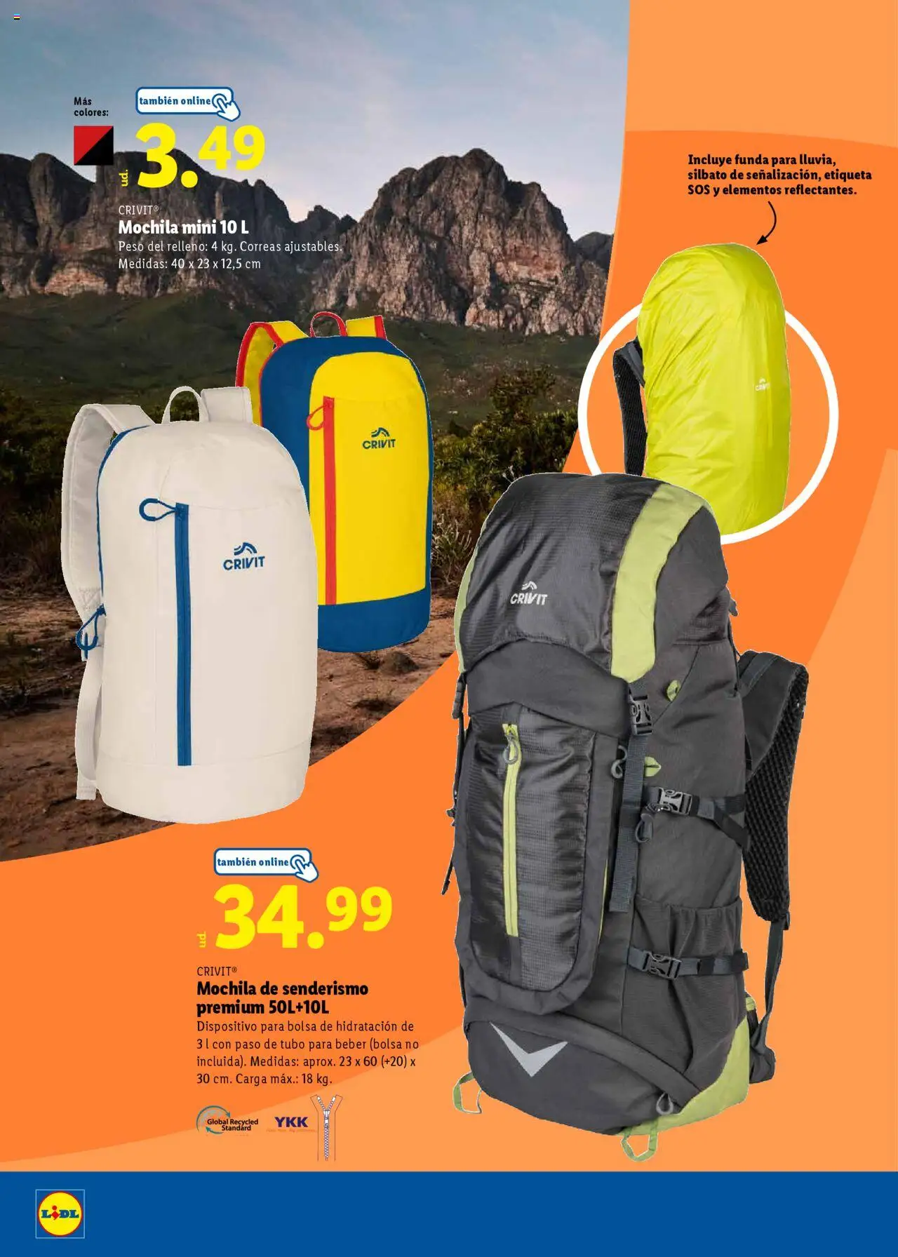 Lidl folleto │ válido desde el 23.06.2025 | Página: 34 | Productos: Mochila, Funda, Bolsa, Peso
