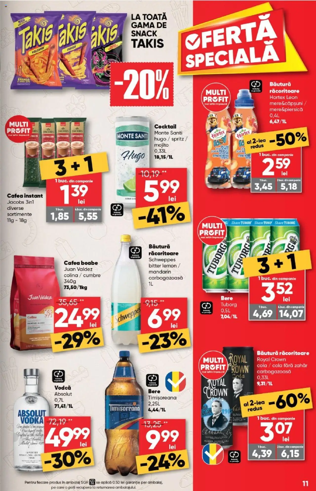 Catalog Profi  – valabil de la 20.08.2025 | Pagină: 11 | Produse: Cafea, Bere, Cocktail, Vodka