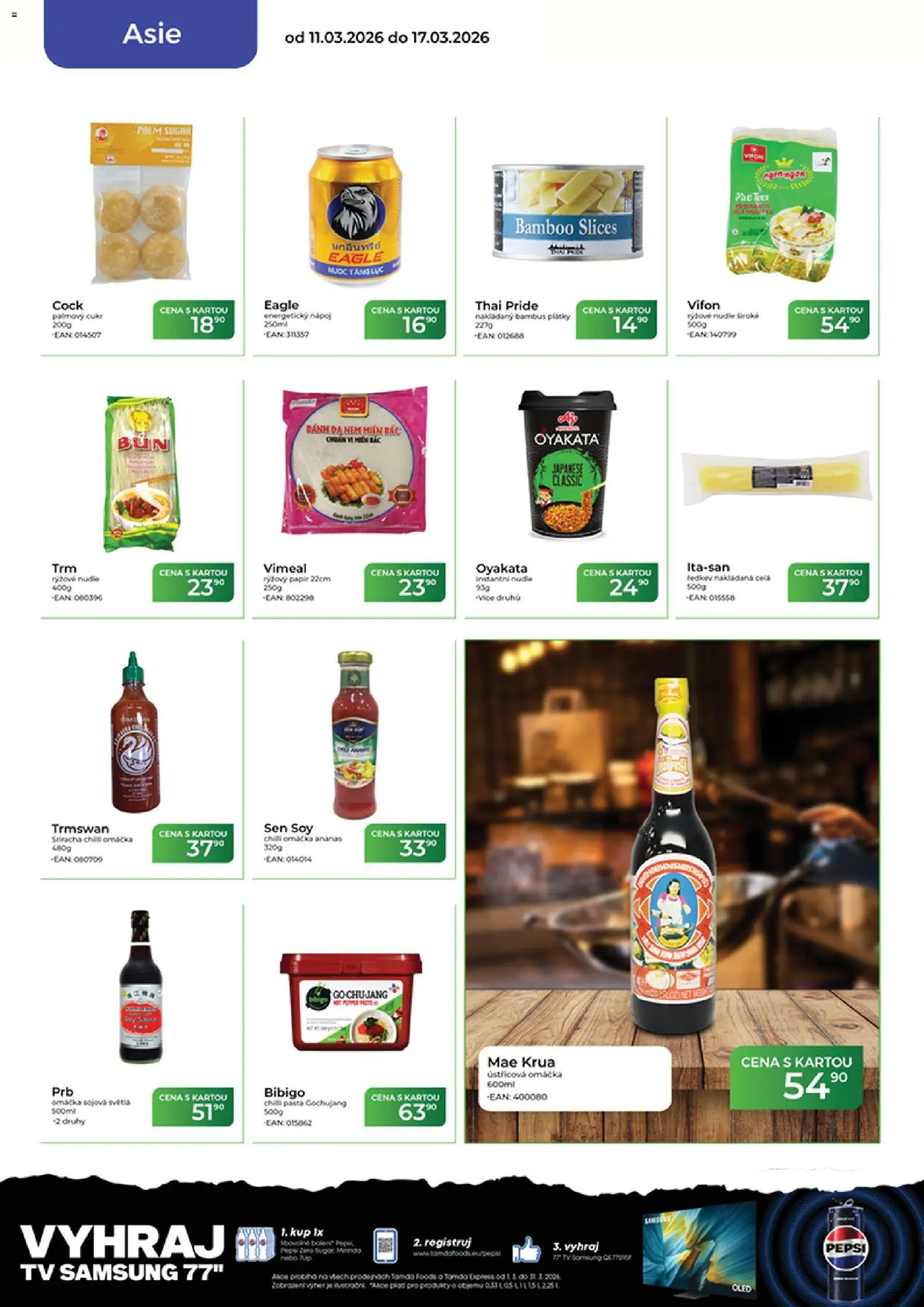 Tamda Foods leták od 11.03.2026 | Strana: 44 | Produkty: Pepsi, Tv, Samsung, Sriracha