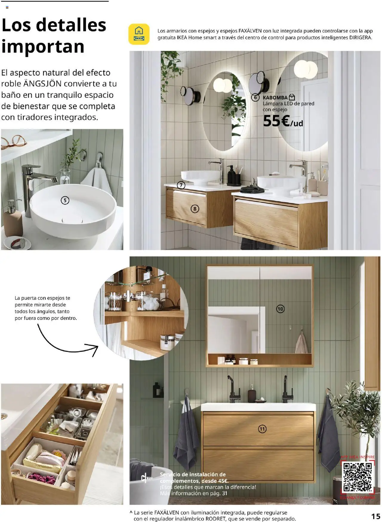 Catálogo IKEA Baños │ válido desde el 01.09.2025 | Página: 15 | Productos: Té, Galette de chaise, Baño, Lámpara