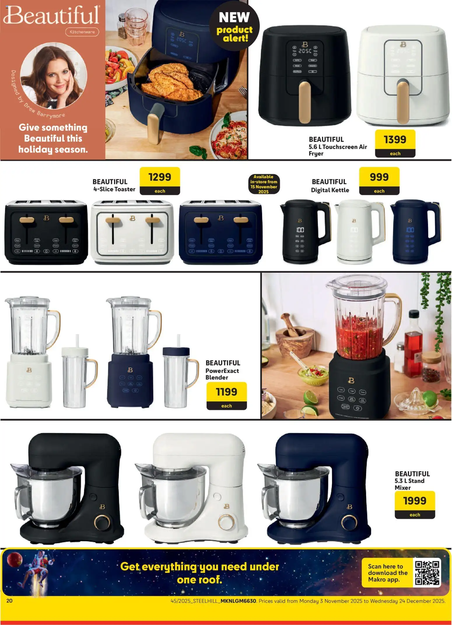 New Makro catalogue – valid from 03.11.2025 | Page: 20 | Products: Toaster, Fryer, Blender, Air fryer