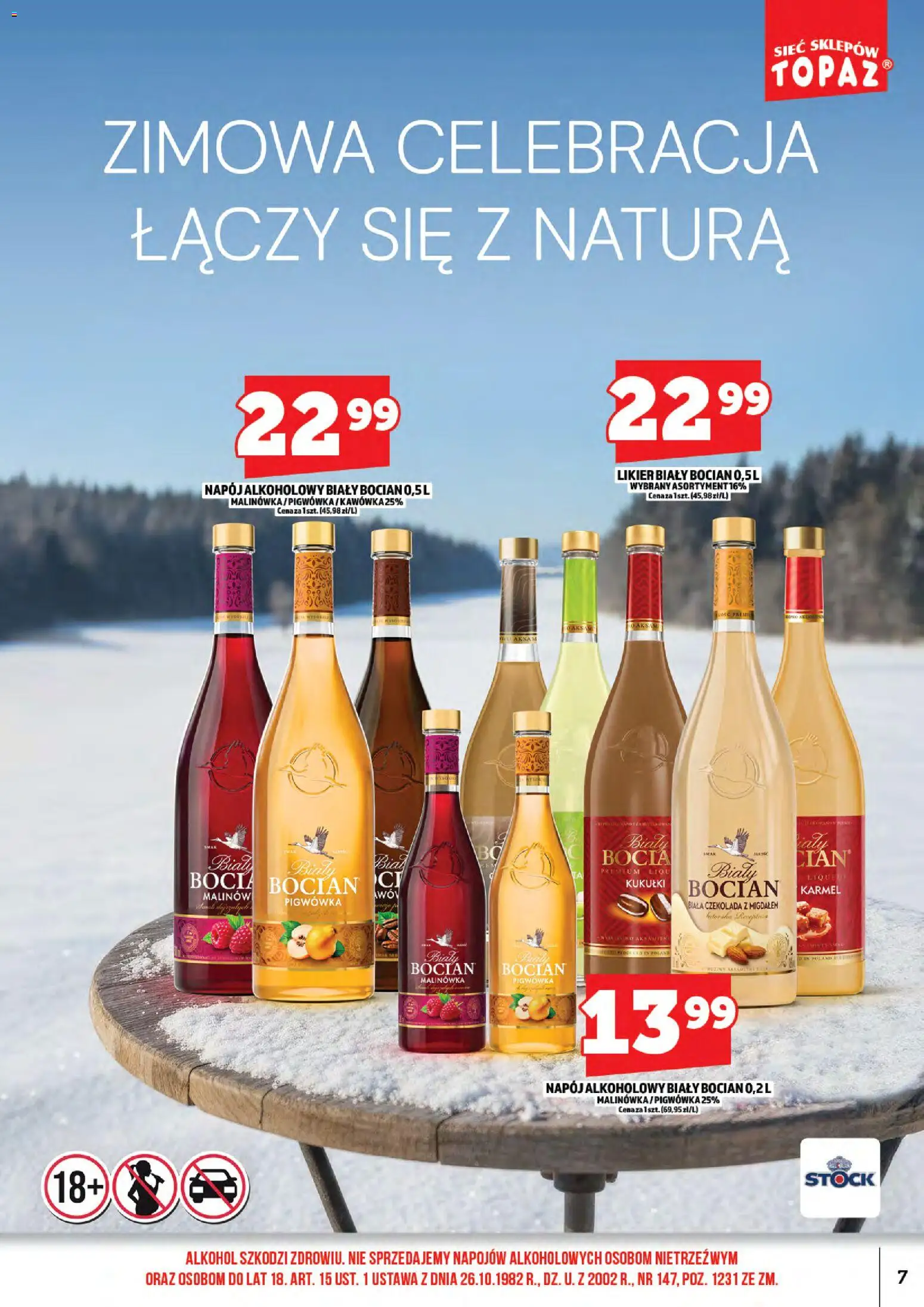 Topaz Gazetka alkoholowa od 16.02.2026 | Strona: 9 | Produkty: Czekolada, Alkohol