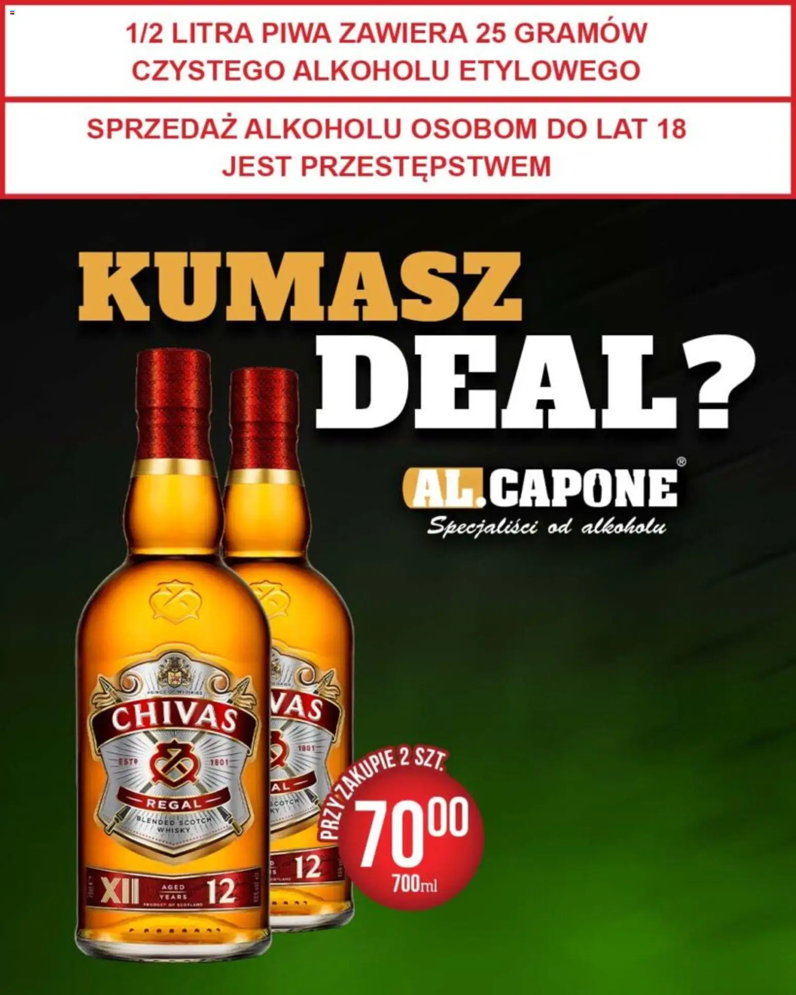 Al.Capone Gazetka od 16.12.2025 | Strona: 7 | Produkty: Regał, Whisky