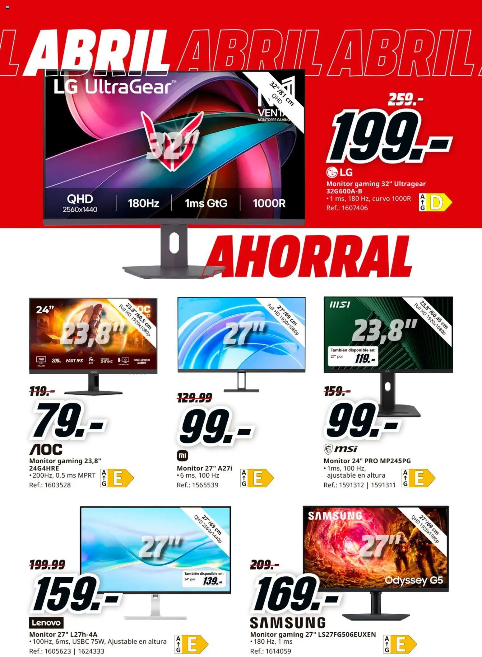Media Markt folleto │ válido desde el 23.04.2026 | Página: 24 | Productos: Monitor