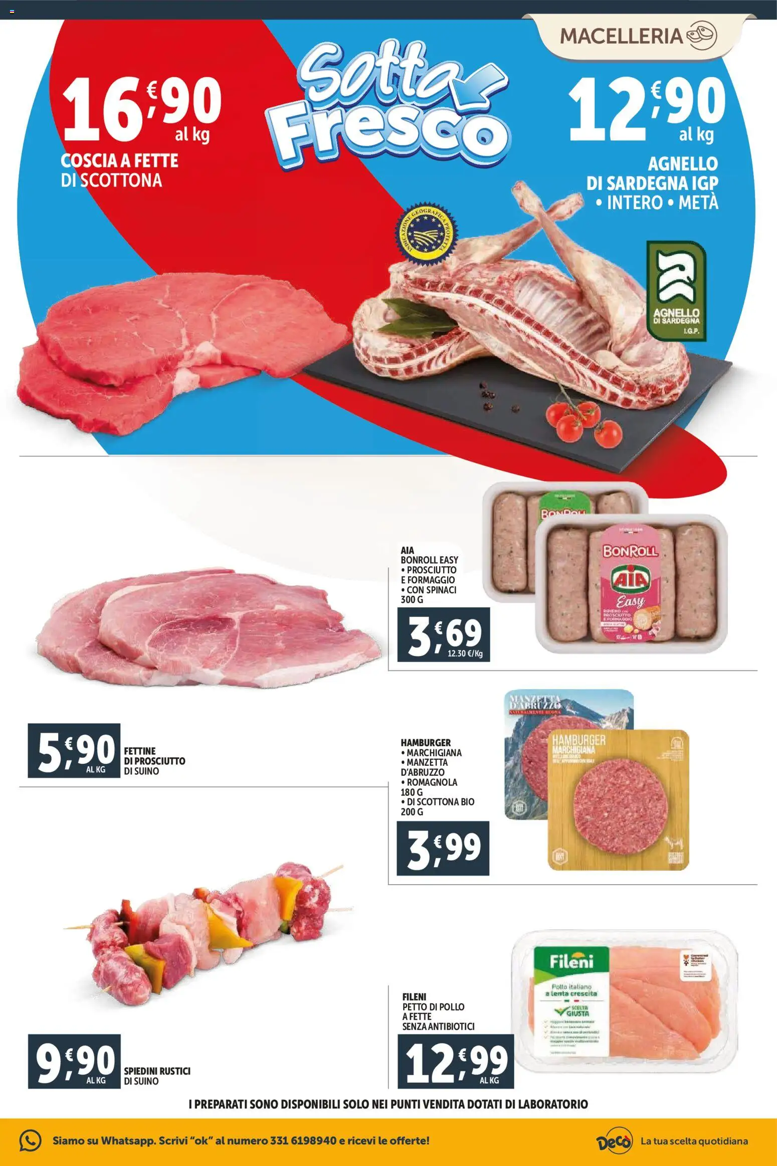 Volantino Decò del 23.02.2026 | Pagina: 3 | Prodotti: Suino, Formaggio, Rustici, Agnello