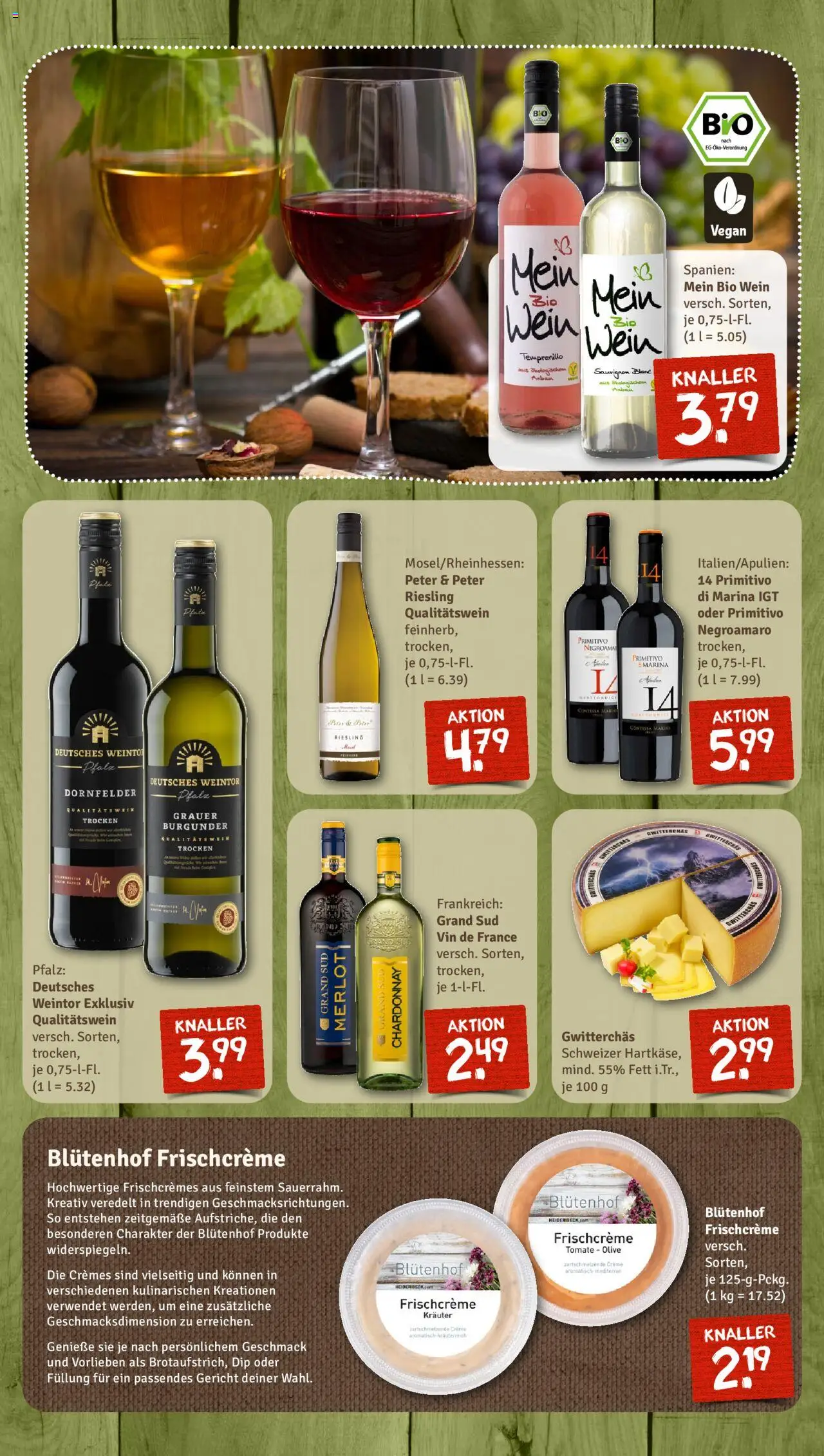 Nahkauf Prospekt – gültig ab 19.10.2025 | Seite: 9 | Produkte: Merlot, Creme, Grand sud, Wein