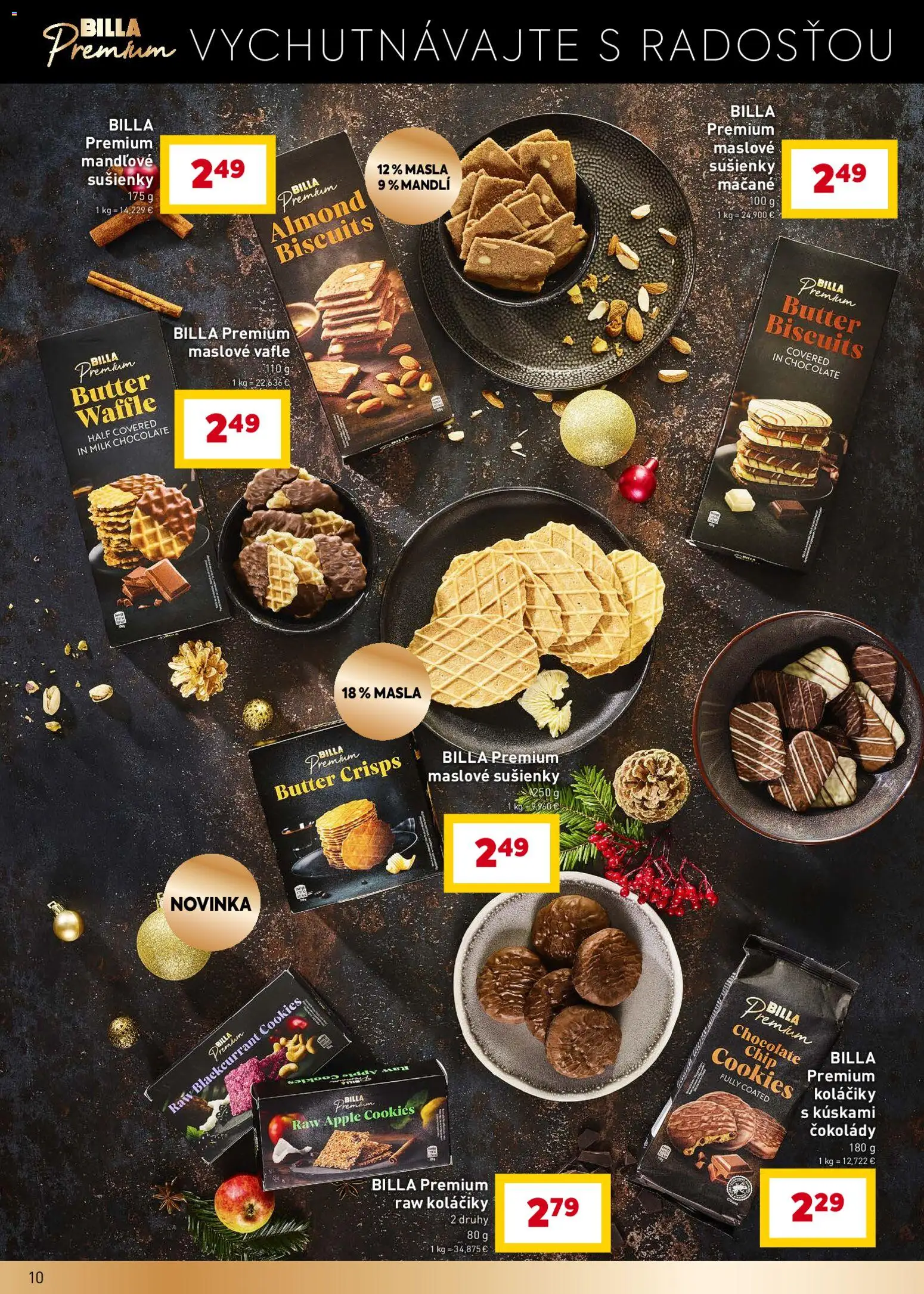 Nové Billa akcie – leták je platný od 29.10.2025 | Strana: 10 | Produkty: Apple, Maslove sušienky