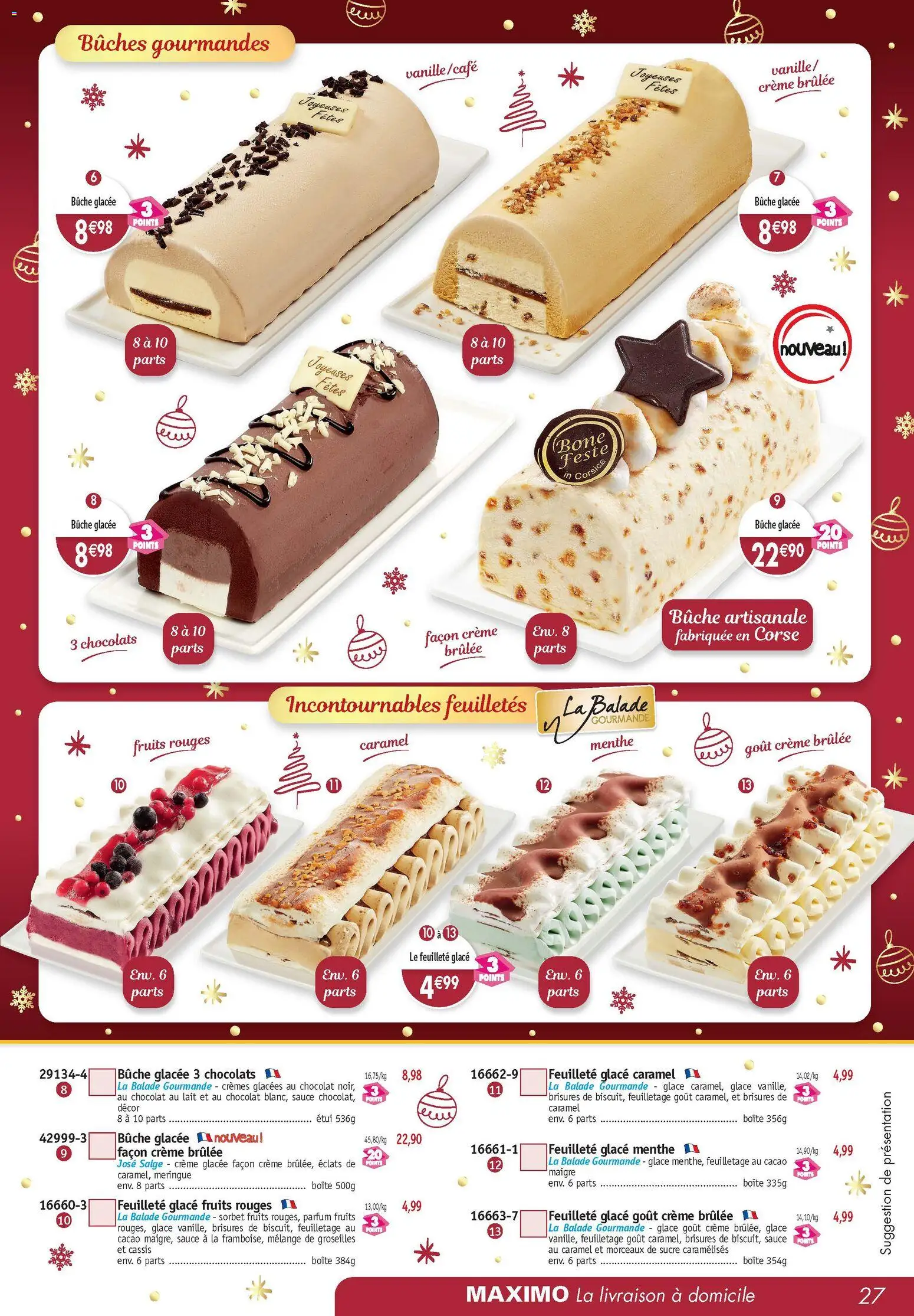 {H1} | Page: 27 | Produits: Sucre, Étui, Chocolat, Crème