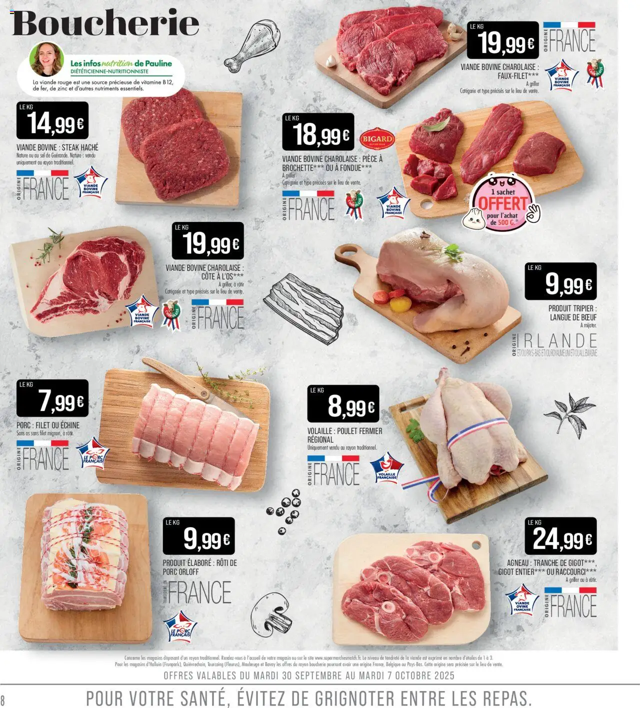  | Page: 8 | Produits: Agneau, Volaille, Langue de bœuf, Viande