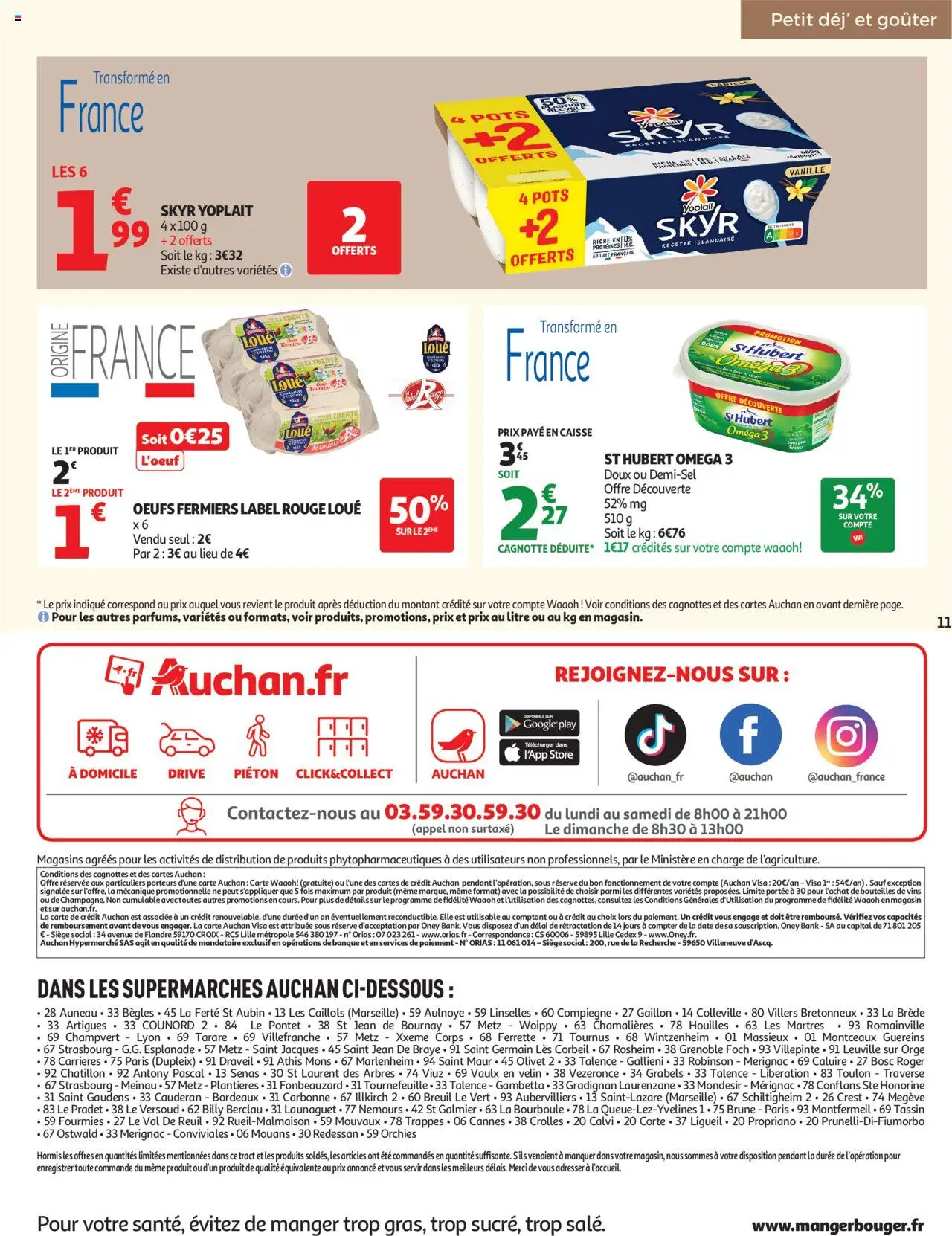 {H1} | Page: 11 | Produits: Store, Lait, Œufs, Skyr