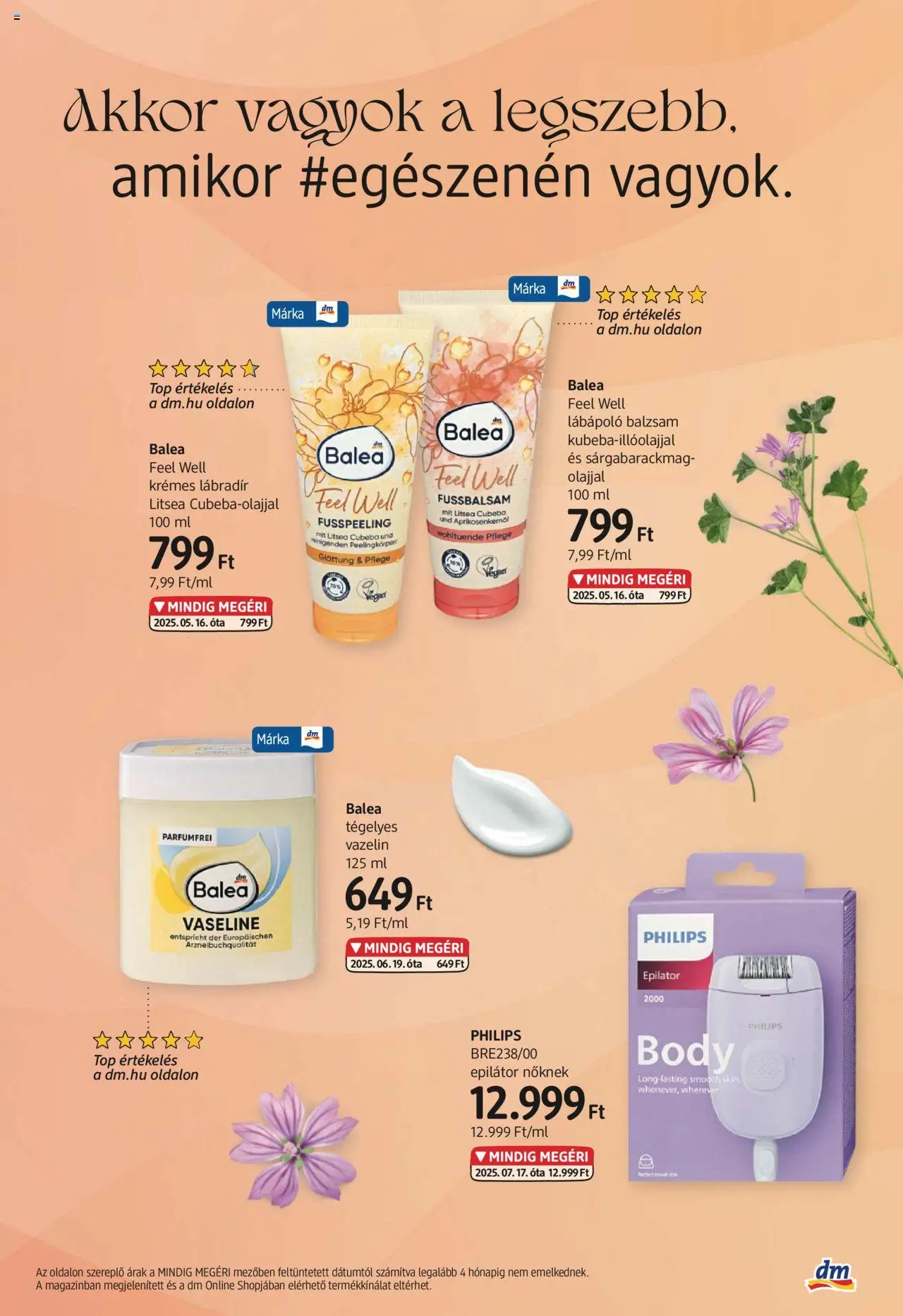 DM Drogerie Markt akciós ujság - amely érvényes a következő dátumtól: 17.07.2025 | Oldal: 3 | Termékek: Body, Epilátor