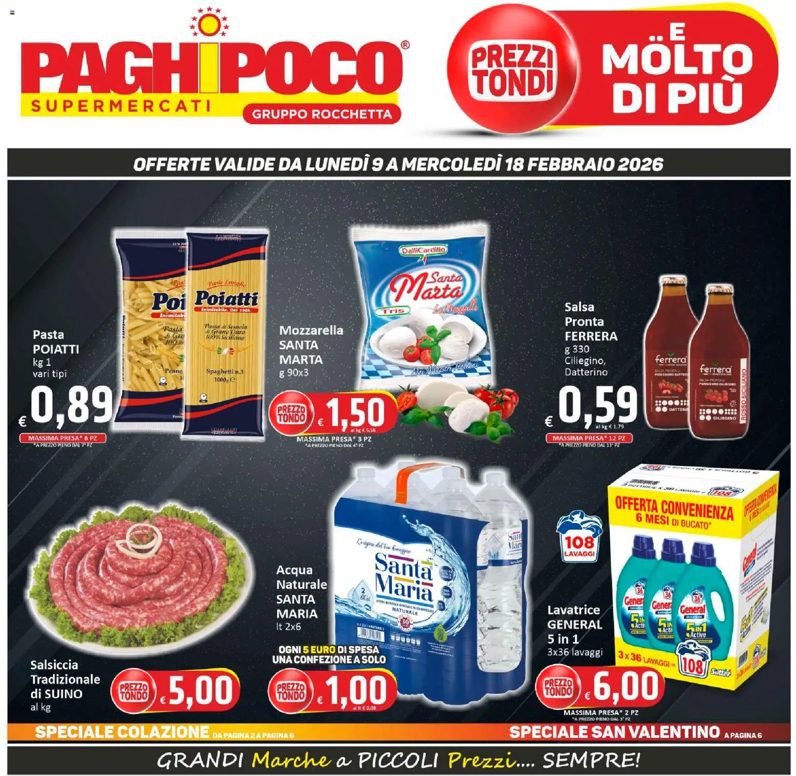 Volantino Paghi Poco del 09.02.2026 | Pagina: 1
