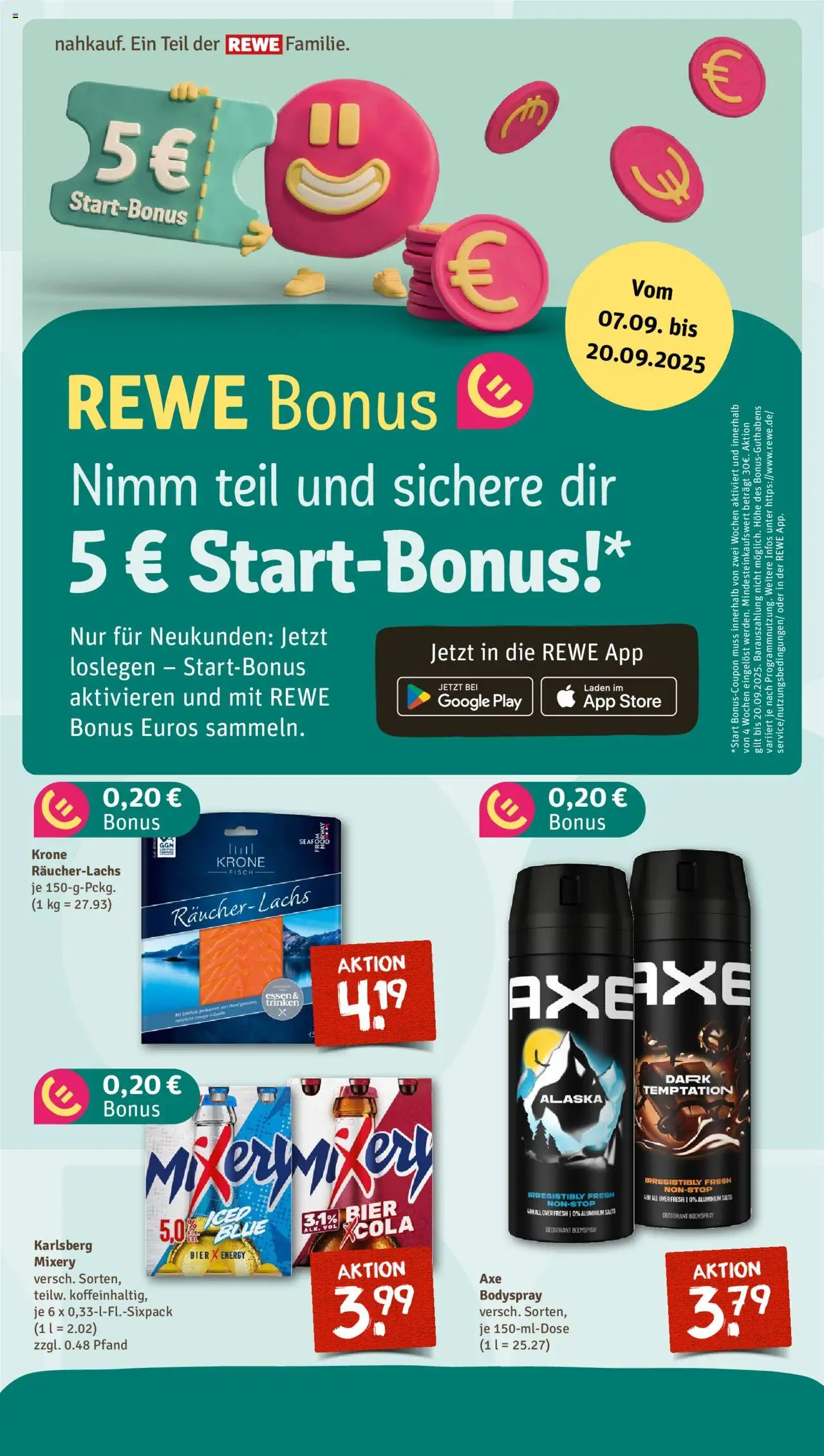 Nahkauf Prospekt – gültig ab 14.09.2025 | Seite: 5 | Produkte: Energy, Fisch, Deodorant, Räucherlachs