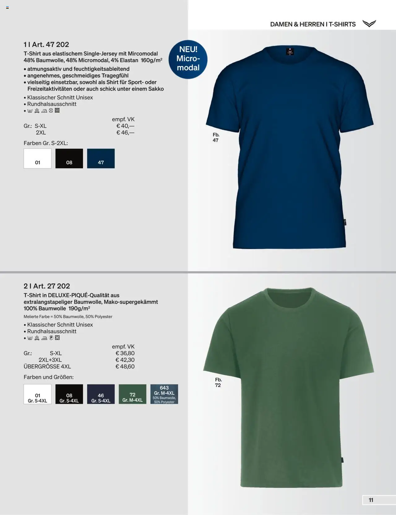 Trigema Prospekt 	 – gültig ab 01.09.2025 | Seite: 11 | Produkte: Langarmshirt