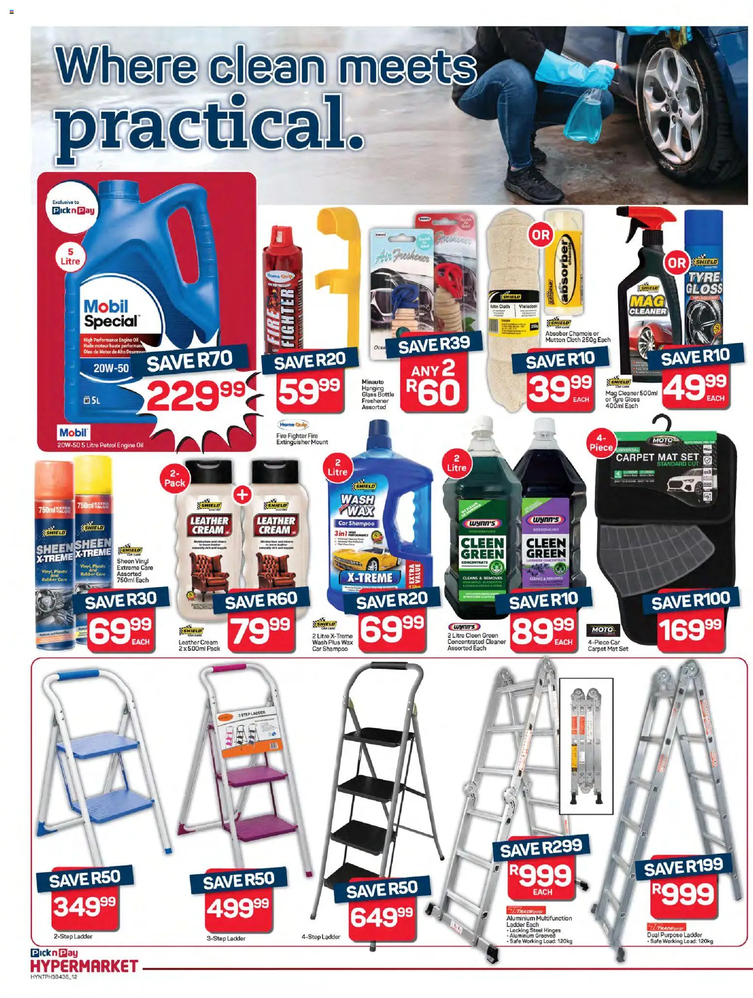 New Pick n Pay catalogue – valid from 22.01.2026 | Page: 12 | Products: Cleen green, Air freshener, Wax, Cream