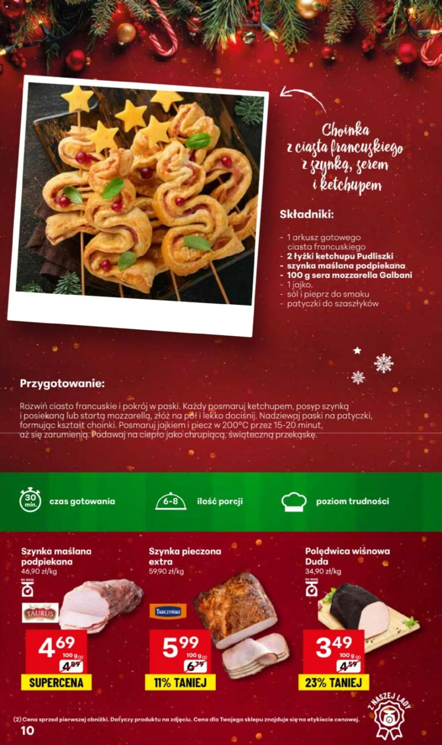 Delikatesy Centrum Gazetka - Przepisy na Bliskie Święta od 27.11.2025 | Strona: 10 | Produkty: Choinka, Mozzarella, Sól, Pieprz
