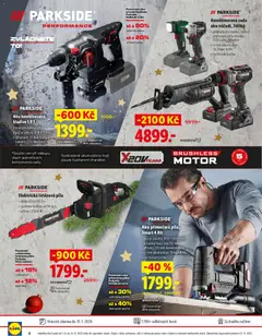 Náhled letáku Elektrická řetězová pila, délka lišty: 50 cm, rychlost řetězu: až 16 m/s, příkon: 2500 W od 01.12.2025 | Strana: 8