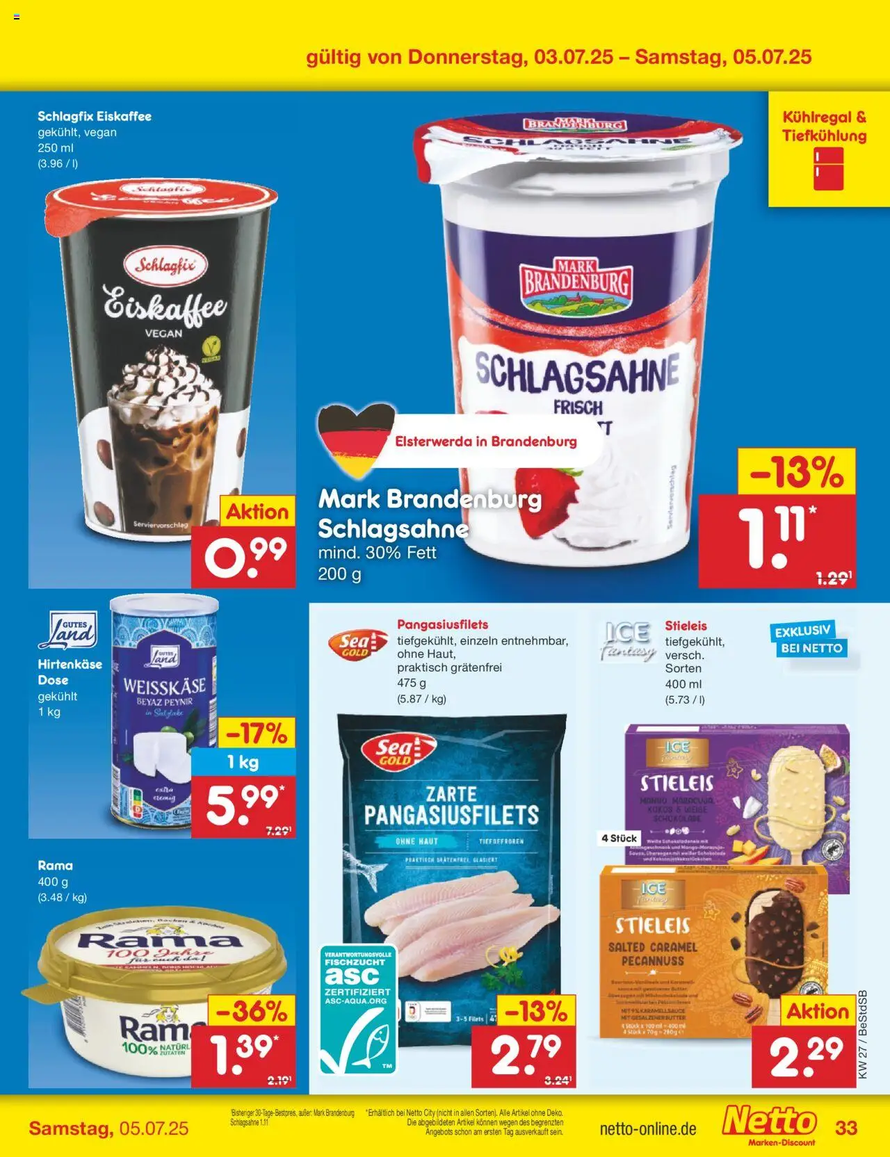 Netto Marken-Discount Prospekt 	 - gültig ab dem 30.06.2025 | Seite: 49 | Produkte: Margarine, Schlagsahne, Butter, Schokolade