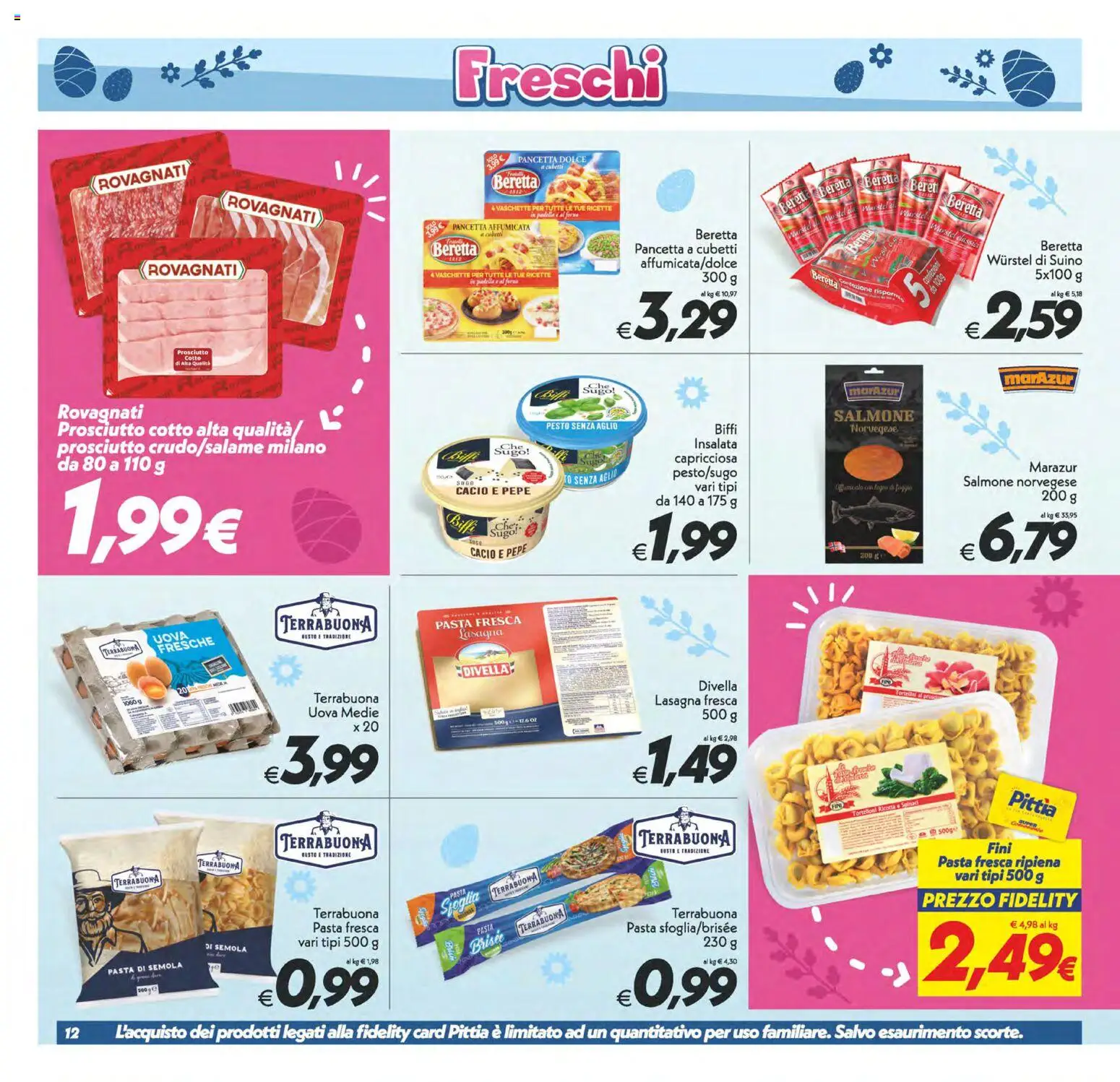 Volantino SuperConveniente del 27.03.2026 | Pagina: 12 | Prodotti: Salmone, Pancetta, Ricotta, Sugo