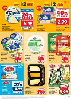 Pogląd oferty "Kaufland gazetka" - ważna od 29.10.2025 | Strona: 39 | Produkty: Serek, Sery, Ser, Mozzarella
