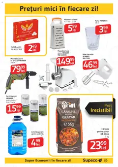 Noul catalog Supeco – valabil de la 18.09.2025 | Pagină: 17 | Produse: Mașină de tocat, Mixer, Grătar, Mici