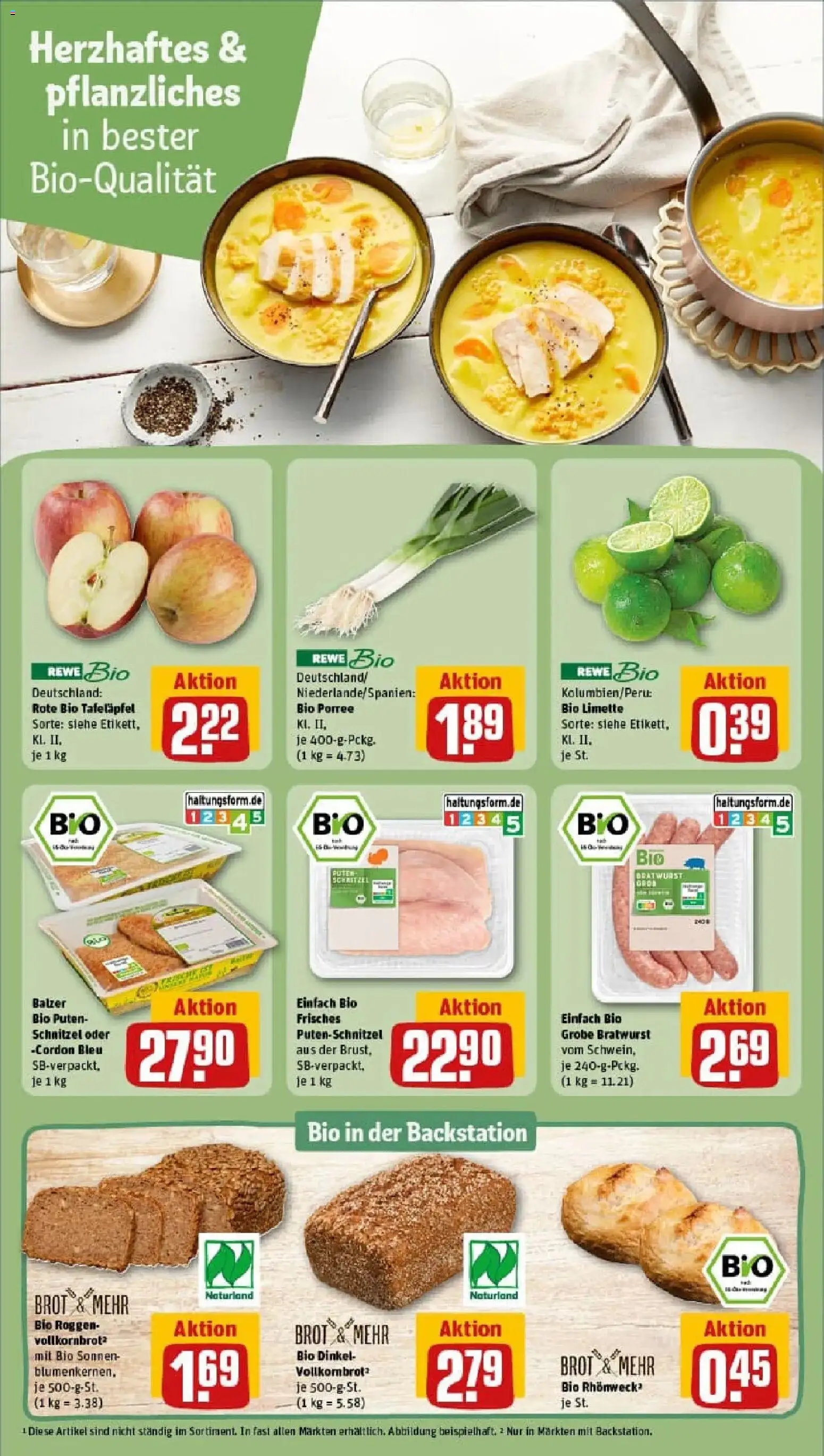 Rewe prospekt Ebsdorfergrund / Dreihausen	 – gültig ab 11.01.2026 | Seite: 19 | Produkte: Vollkornbrot, Bratwurst, Schnitzel, Brot