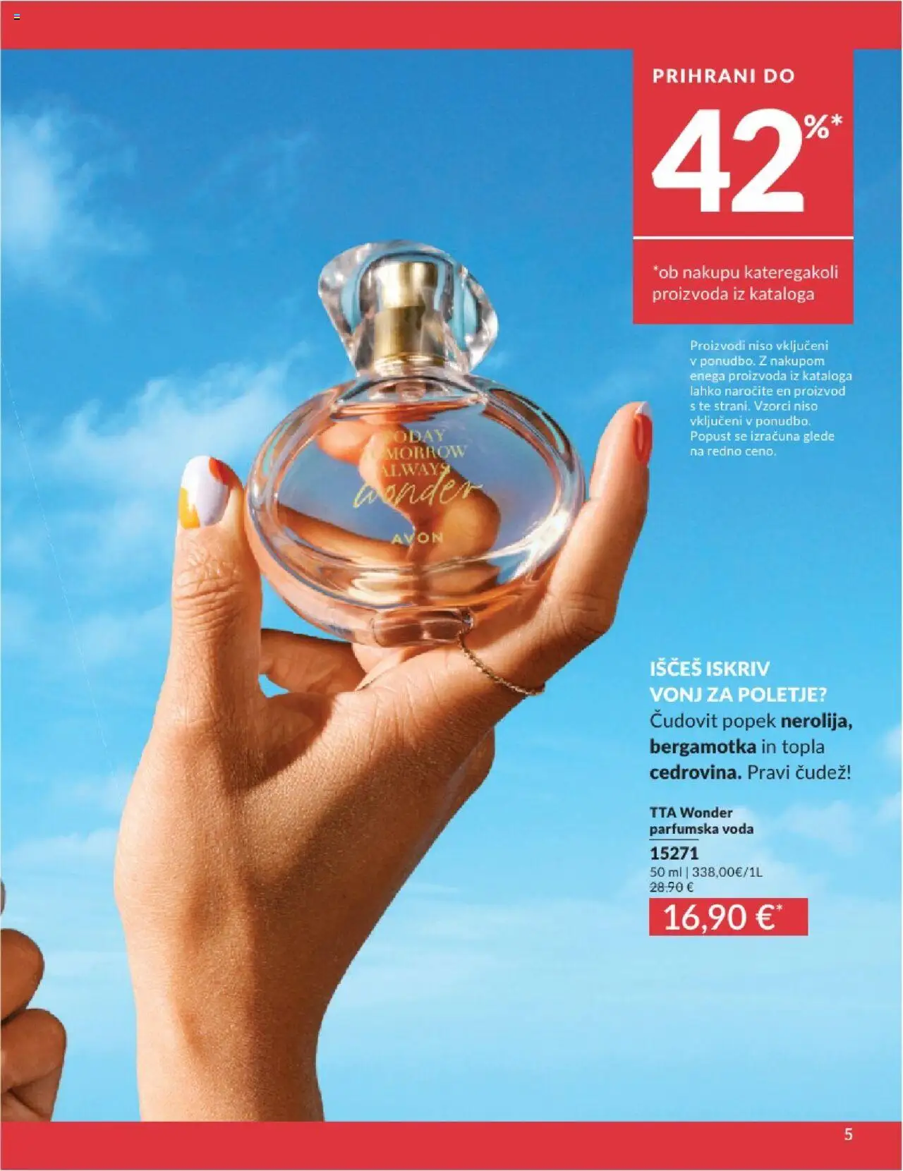 Avon katalog │ velja od 01.07.2025 | Stran: 5 | Izdelki: Voda, Parfumska voda