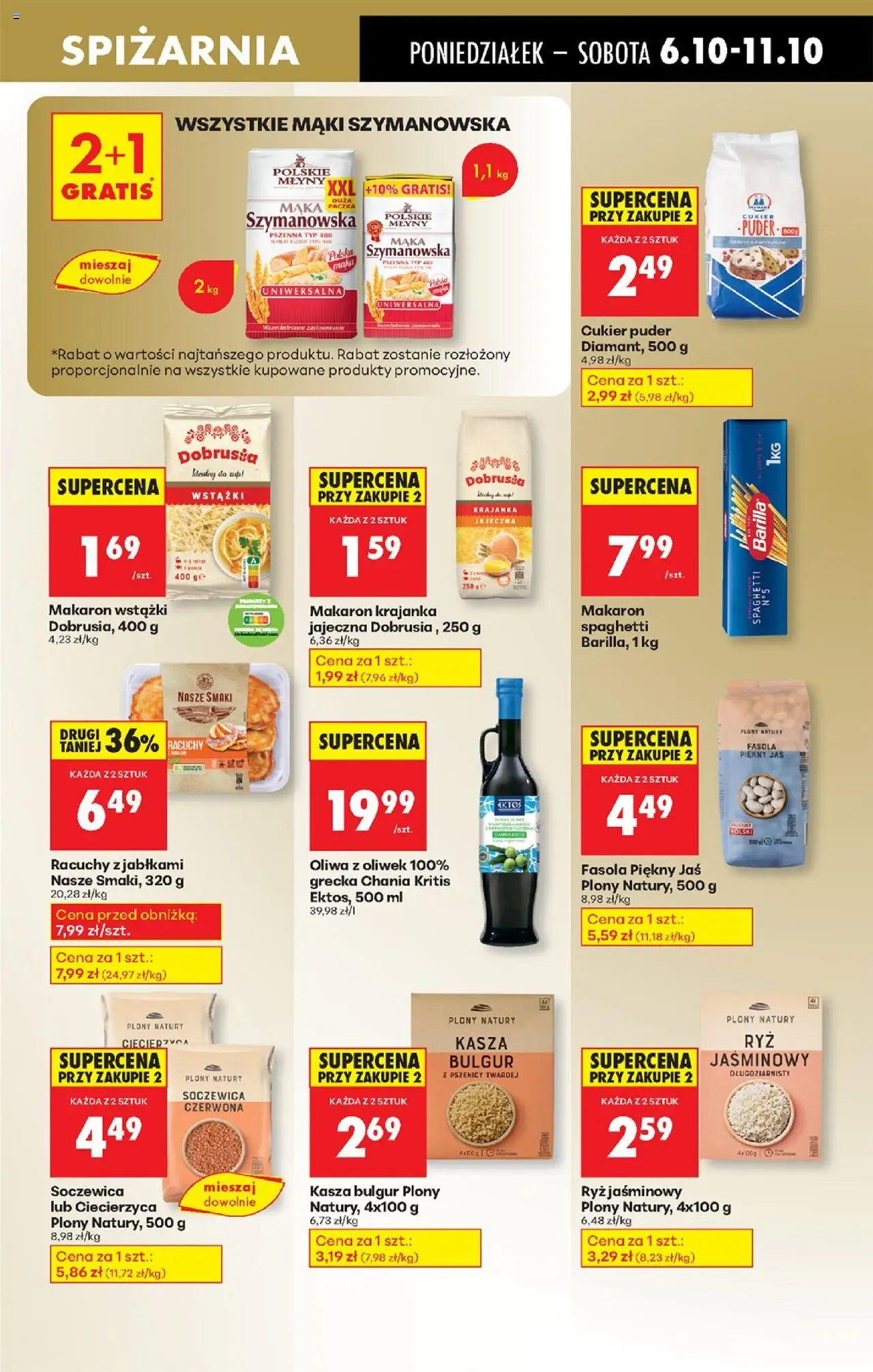 Biedronka gazetka od 06.10.2025 | Strona: 51 | Produkty: Ciecierzyca, Makaron, Soczewica, Cukier