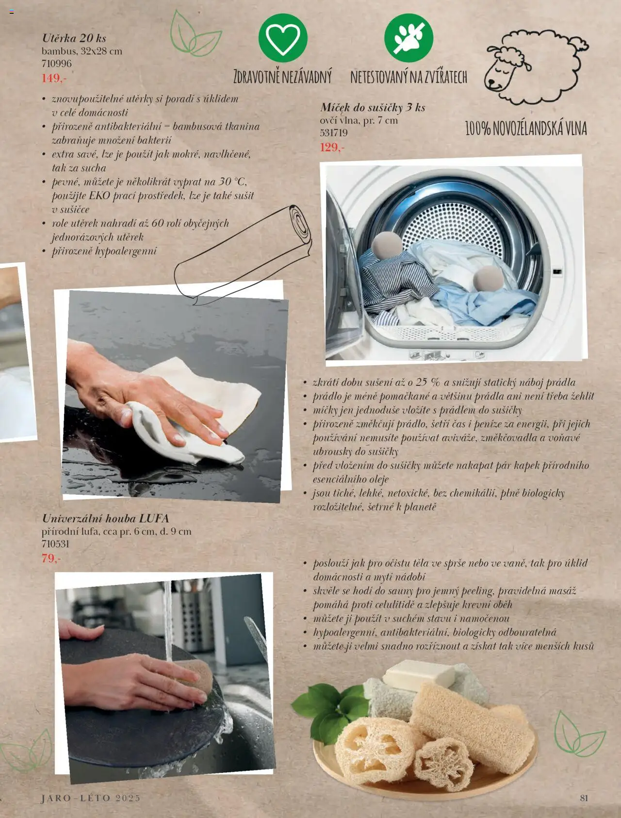 Orion katalog - Magazín Jaro/Léto 2025 od 21.03.2025 | Strana: 81 | Produkty: Ubrousky do sušičky, Nádobí, Ubrousky, Utěrka