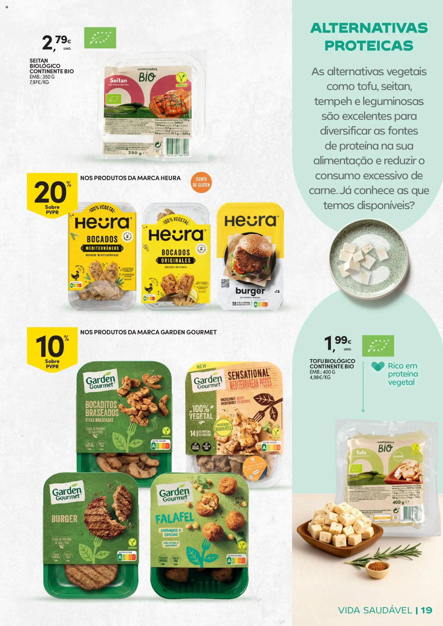 Continente - Vida Saudável: Passe a comer melhor │ válido de 20.01.2026 | Página: 19 | Produtos: Soja, Base, Proteina