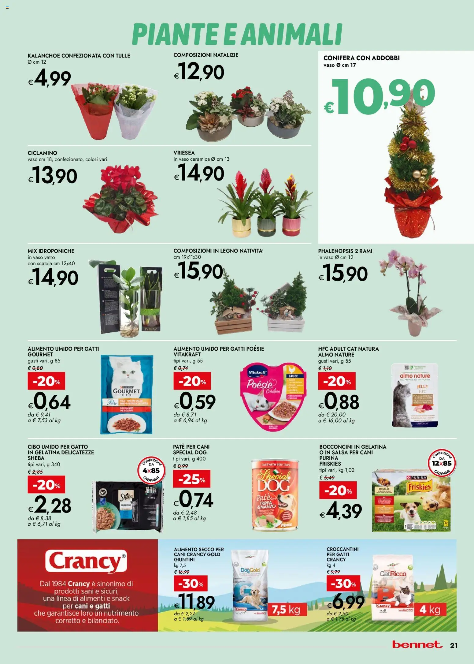 Volantino bennet del 27.11.2025 | Pagina: 21 | Prodotti: Manzo, Salsa, Scatola, Vaso