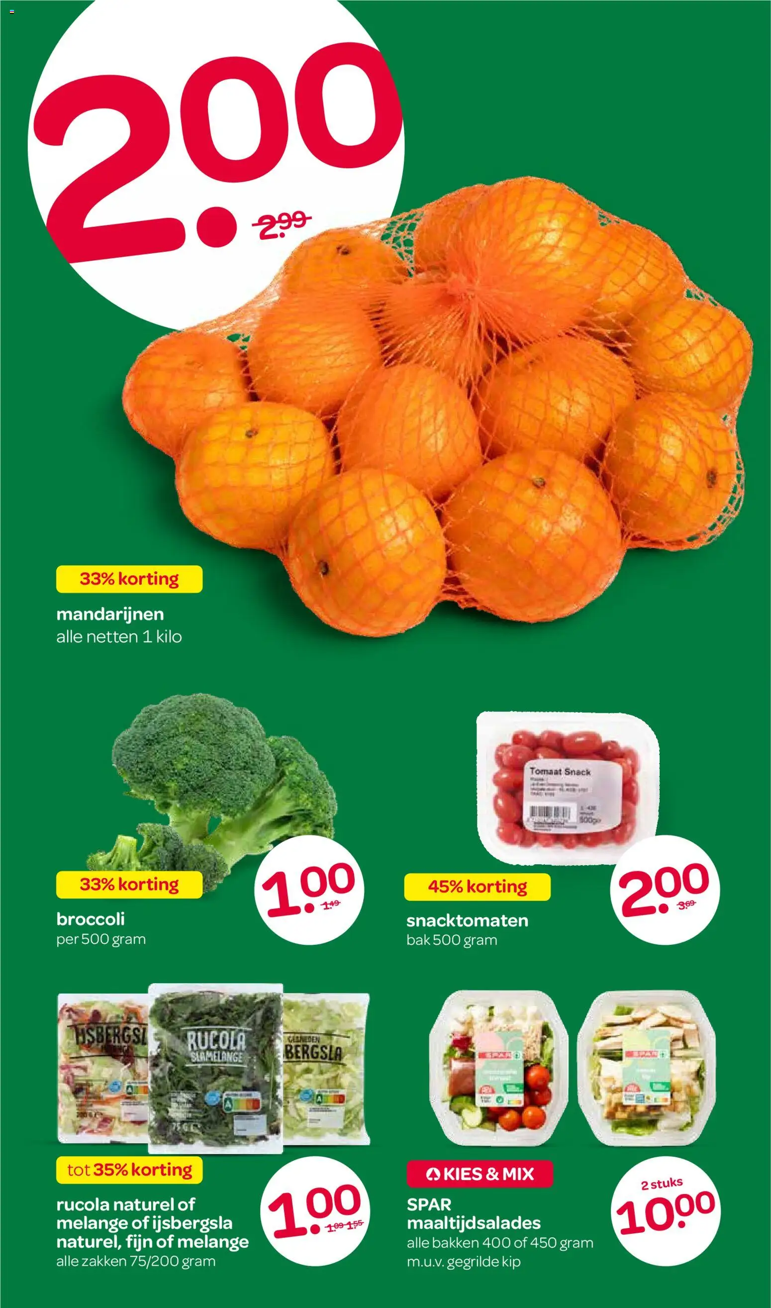 {H1} | Pagina: 6 | Producten: Rucola, Broccoli, Mandarijnen, Kip