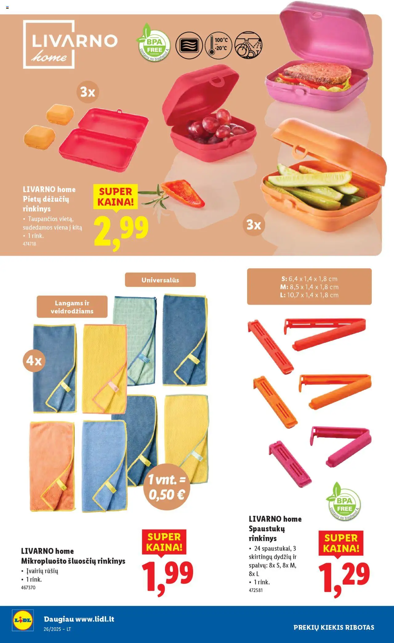 LIDL leidinys - Ne maisto prekių pasiūlymai│galioja nuo 23.06.2025 | Puslapis: 34