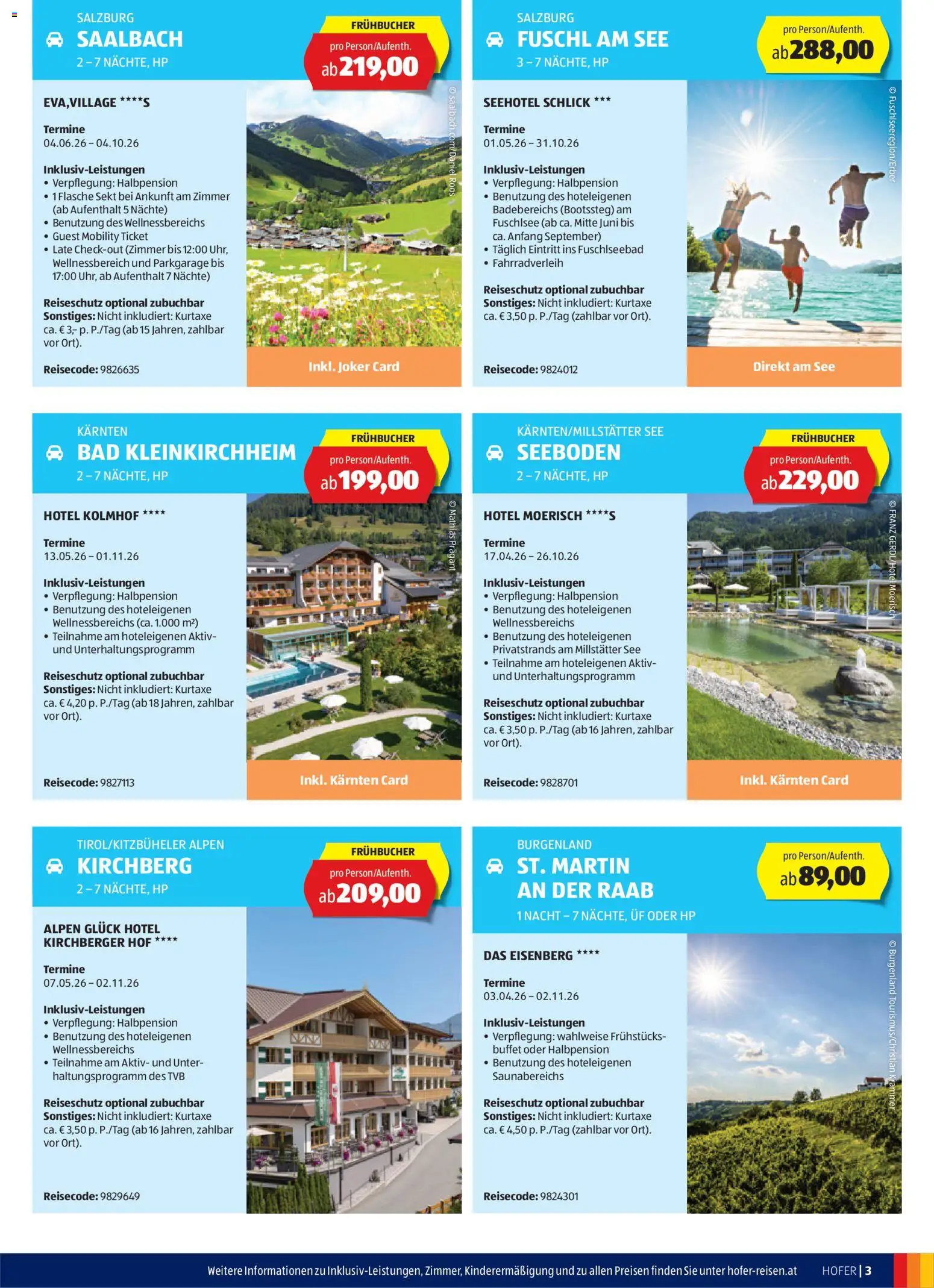 Hofer Reisen Flugblatt gültig ab 31.12.2025 | Seite: 3 | Produkte: Bad
