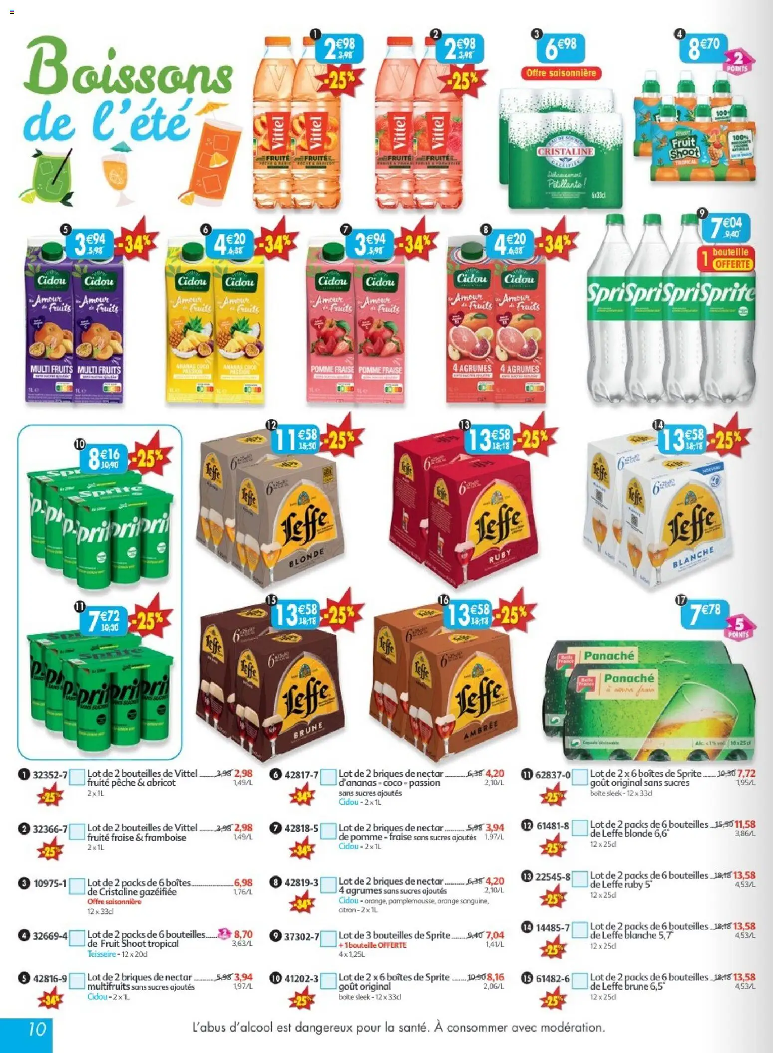 {H1} | Page: 10 | Produits: Fraise, Pomme, Briques, Ananas