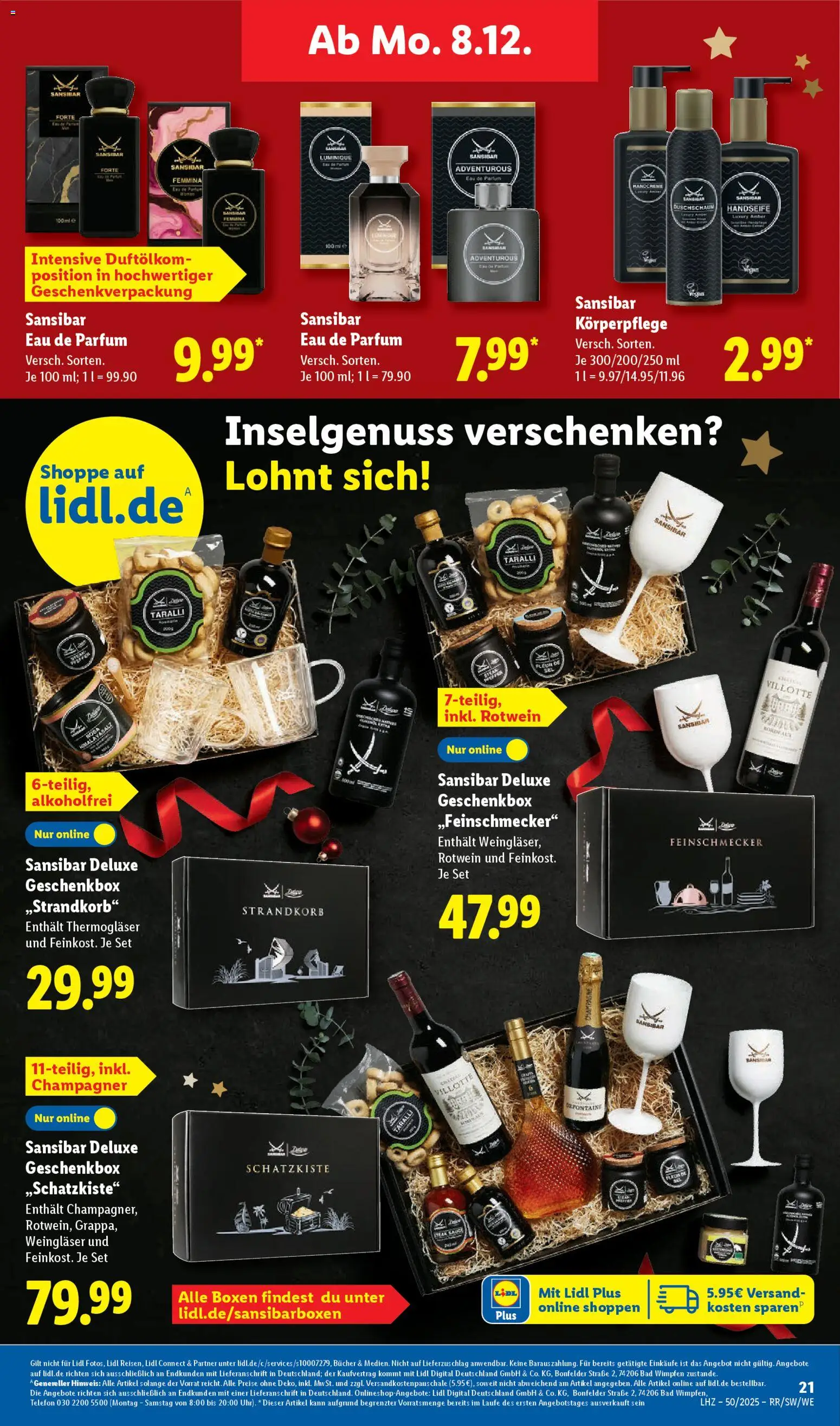 Lidl Prospekt Gundelsheim – gültig ab 08.12.2025 | Seite: 37 | Produkte: Rotwein, Bad, Parfüm, Handcreme