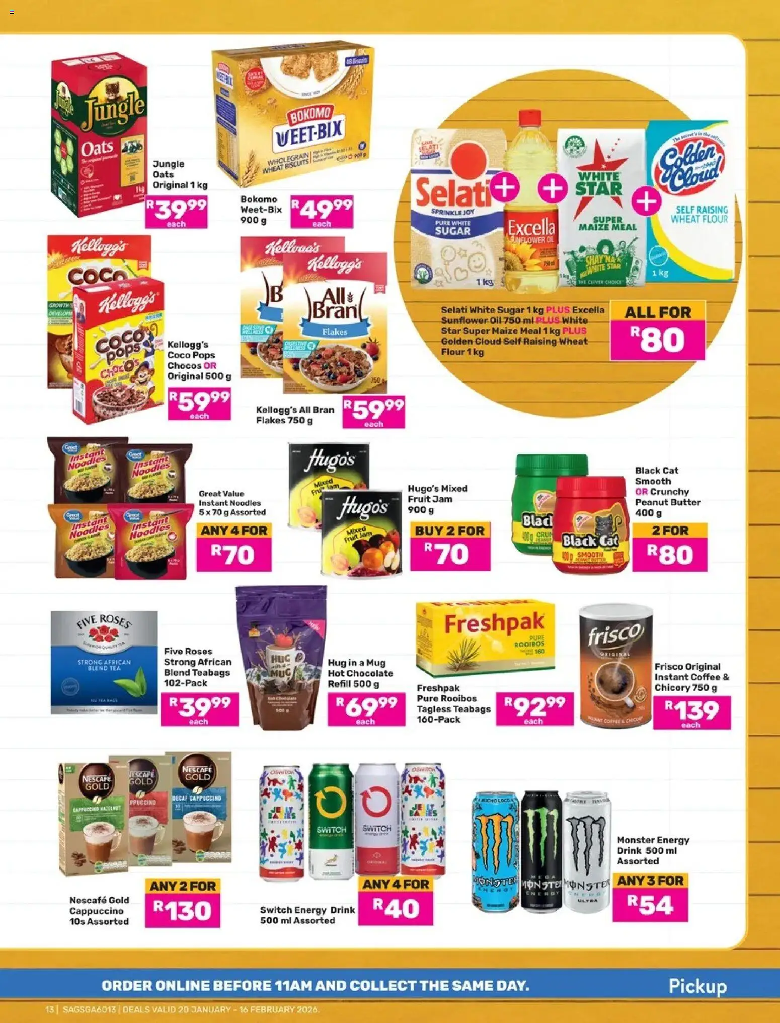 New Game catalogue – valid from 20.01.2026 | Page: 13 | Products: BB cream, Hot chocolate, Maize meal, Flakes
