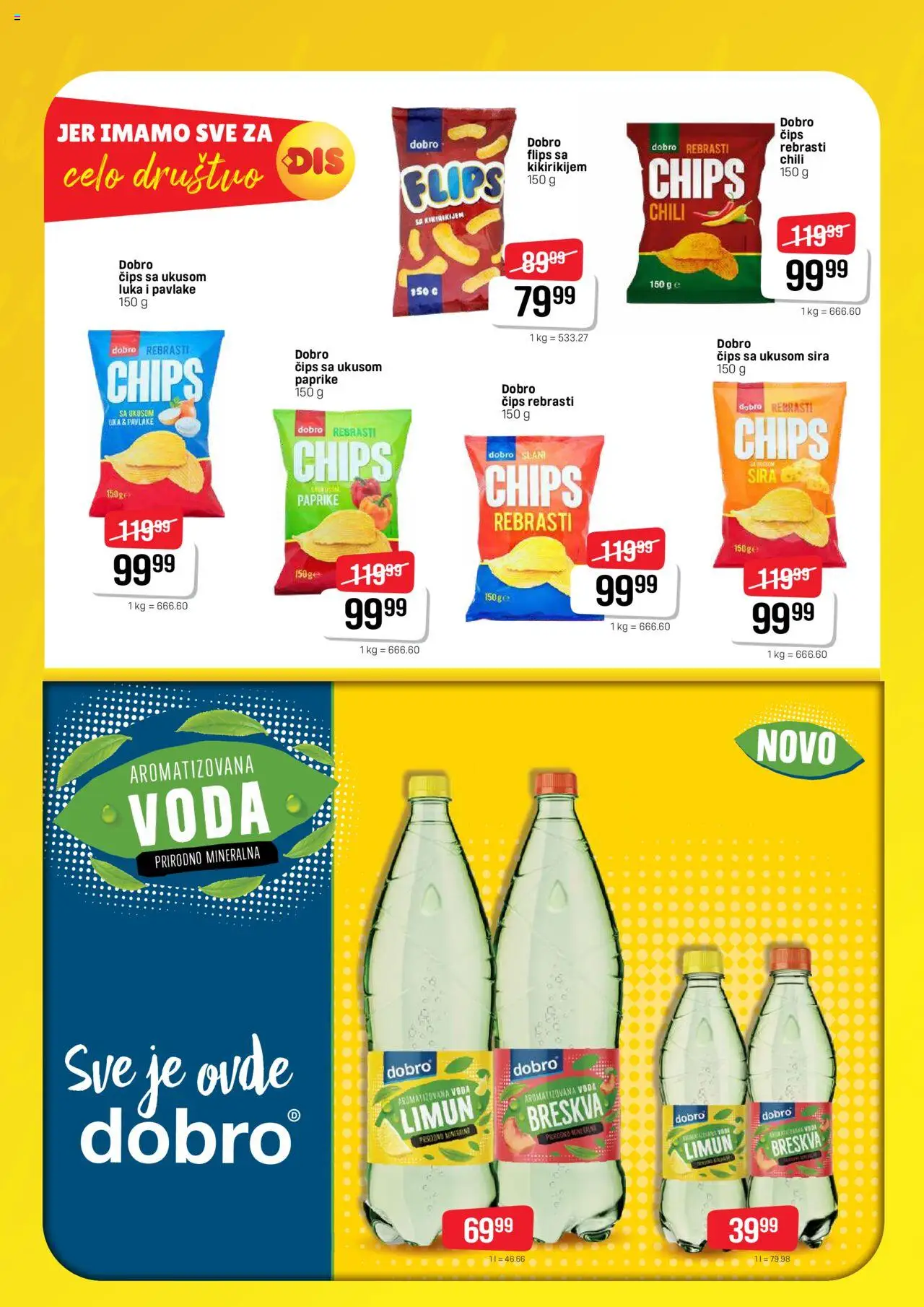 Super DIS katalog - važi od 15.08.2025 | Strana: 9 | Proizvode: Čips, Voda, Limun, Breskva