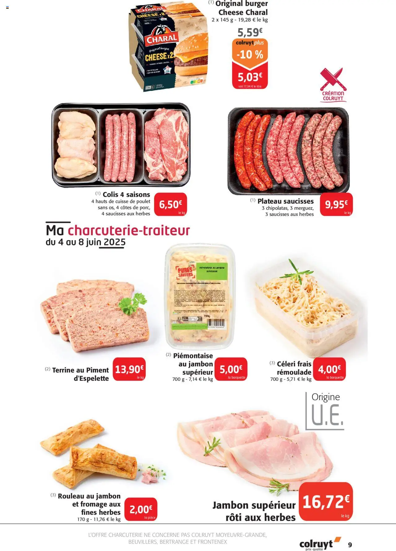  | Page: 9 | Produits: Plateau, Piment d'espelette, Fromage, Cuisse de poulet