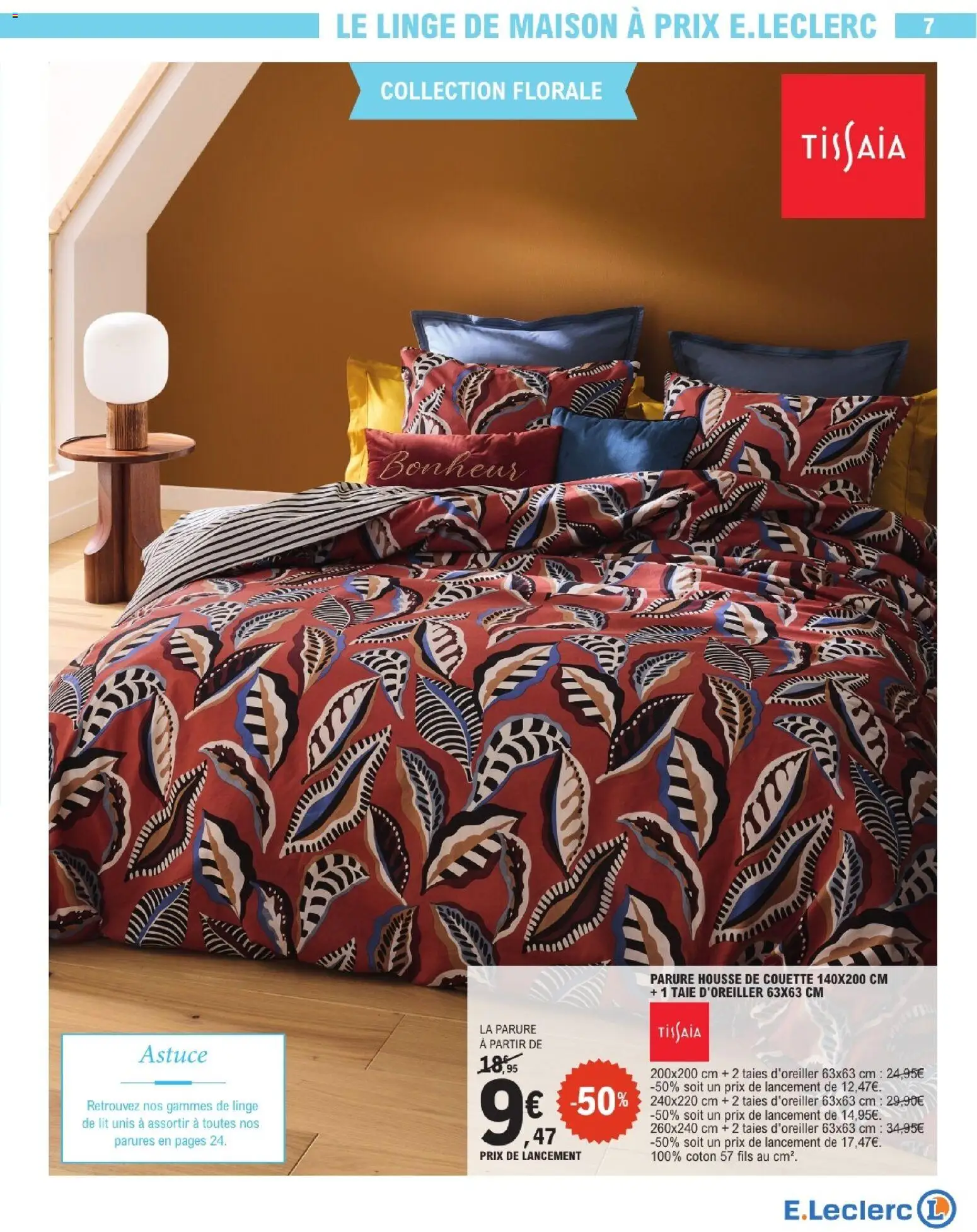 {H1} | Page: 7 | Produits: Taie d'oreiller, Coton, Lit, Couette