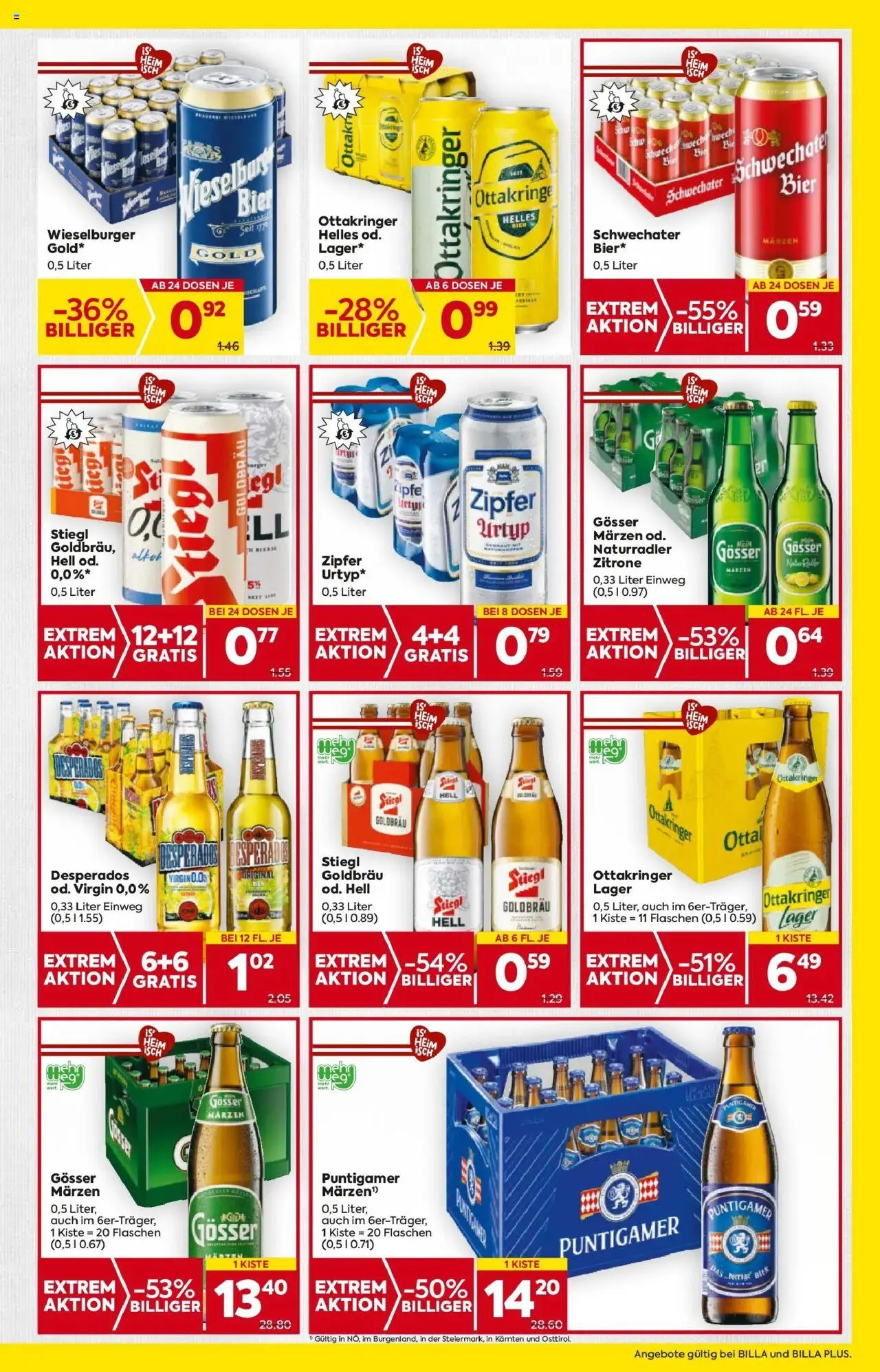 Billa Flugblatt - Moedling, Scheibbs, Schwadorf  gültig ab 09.10.2025 | Seite: 17 | Produkte: Zitrone, Bier