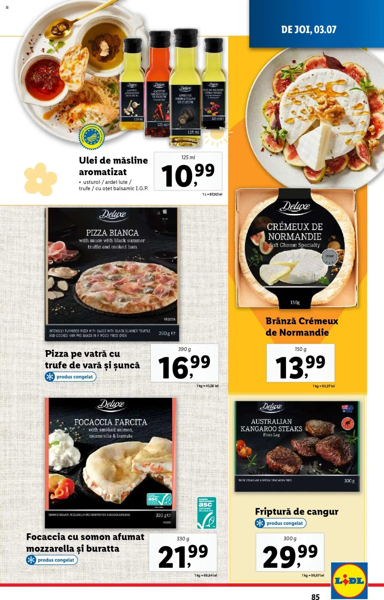 Catalog Lidl – valabil de la 30.06.2025 | Pagină: 85 | Produse: Çift taraflı üst, Măsline, Ardei iute, Șuncă