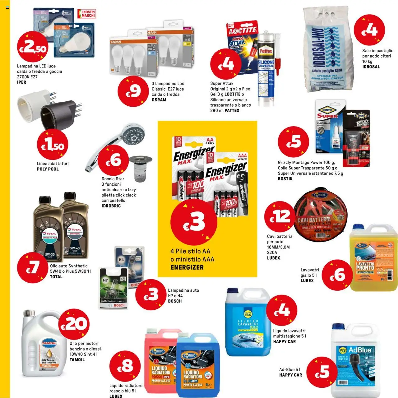 Volantino Iper del 13.06.2025 | Pagina: 34 | Prodotti: Anticalcare, Olio, Colla, Batteria