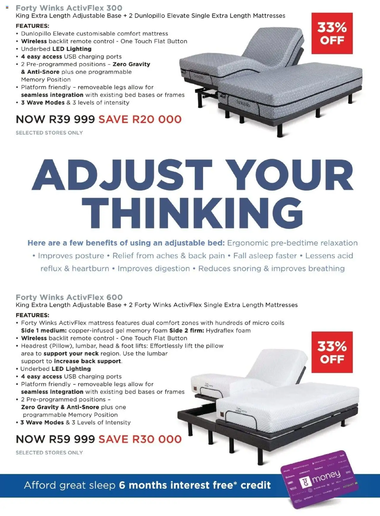 Dial-a-Bed - Forty Winks Up To 30% Off Catalogue │ valid from 25.08.2025 | Page: 21 | Products: Bed, Mattress, Pillow, Remote