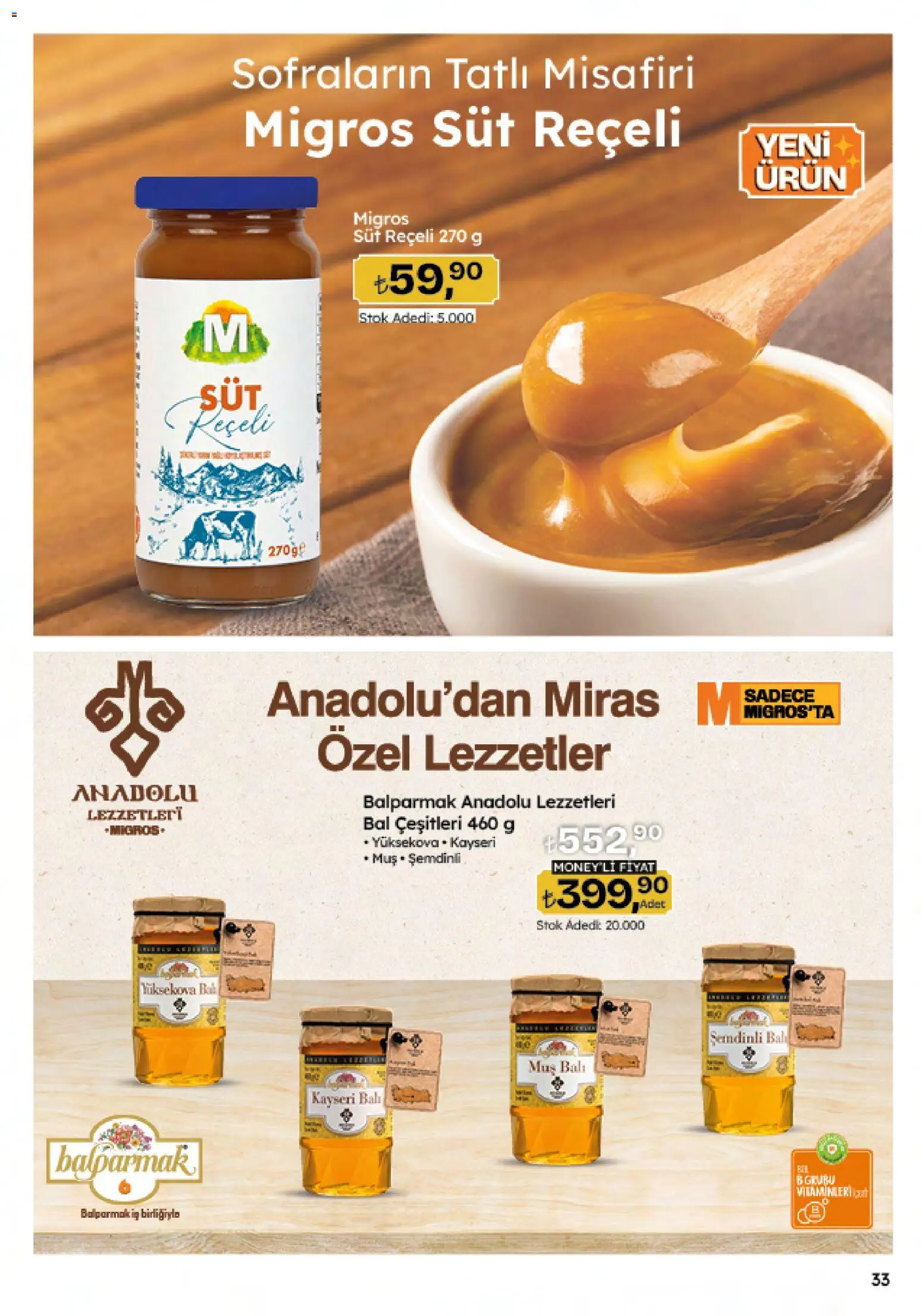 Migros Black Friday - 20.11.2025 tarihinden itibaren geçerlidir | Sayfa: 33 | Ürünler: Süt