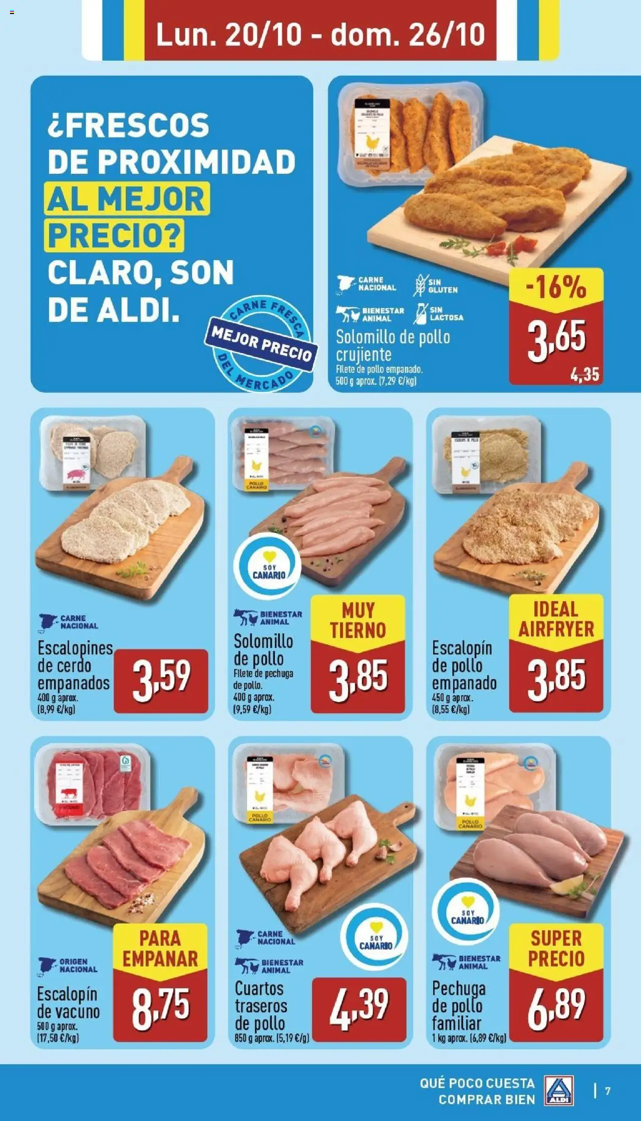 Aldi folleto Canarias │ válido desde el 20.10.2025 | Página: 7 | Productos: Cerdo, Filete